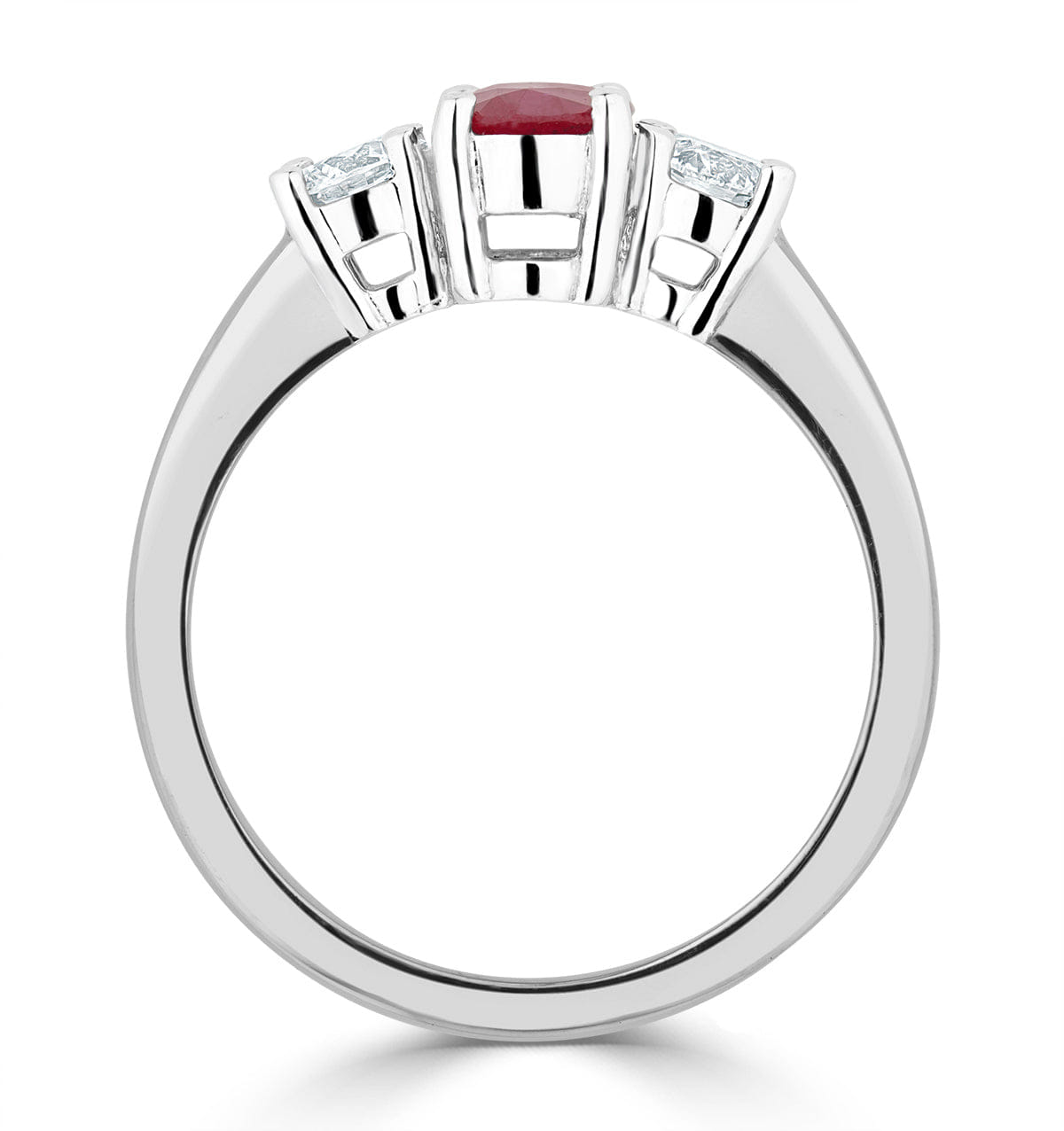 Diamond Ruby 1.15ct And Diamond 0.50ct Platinum Ring