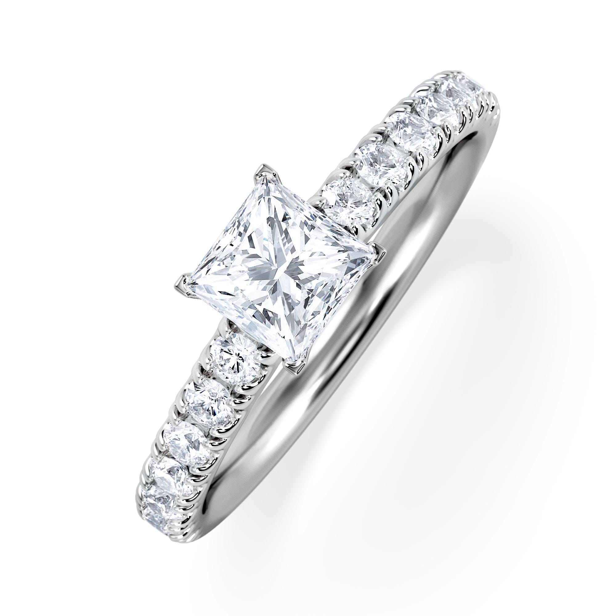 PRINCESS Katerina Princess Diamond Engagement Ring Platinum 0.85ct G/SI2