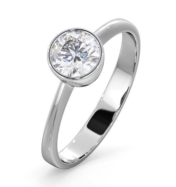 WHITE* Emily Engagement Ring 0.75CT in 18K White Gold