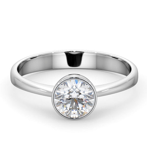 WHITE* Emily Engagement Ring 0.75CT in 18K White Gold