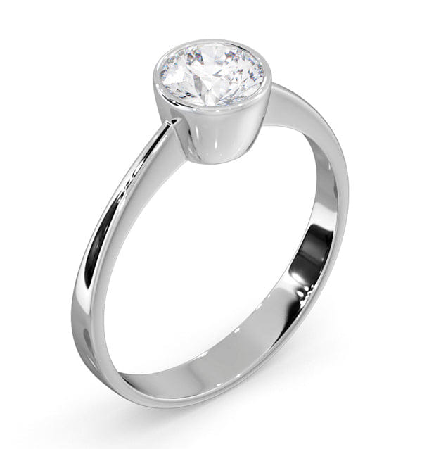 WHITE* Emily Engagement Ring 0.75CT in 18K White Gold