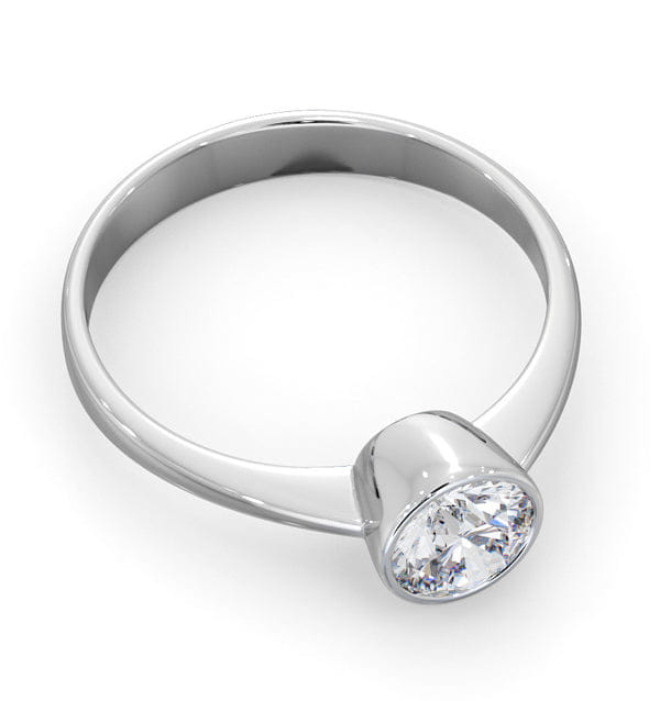 WHITE* Emily Engagement Ring 0.75CT in 18K White Gold