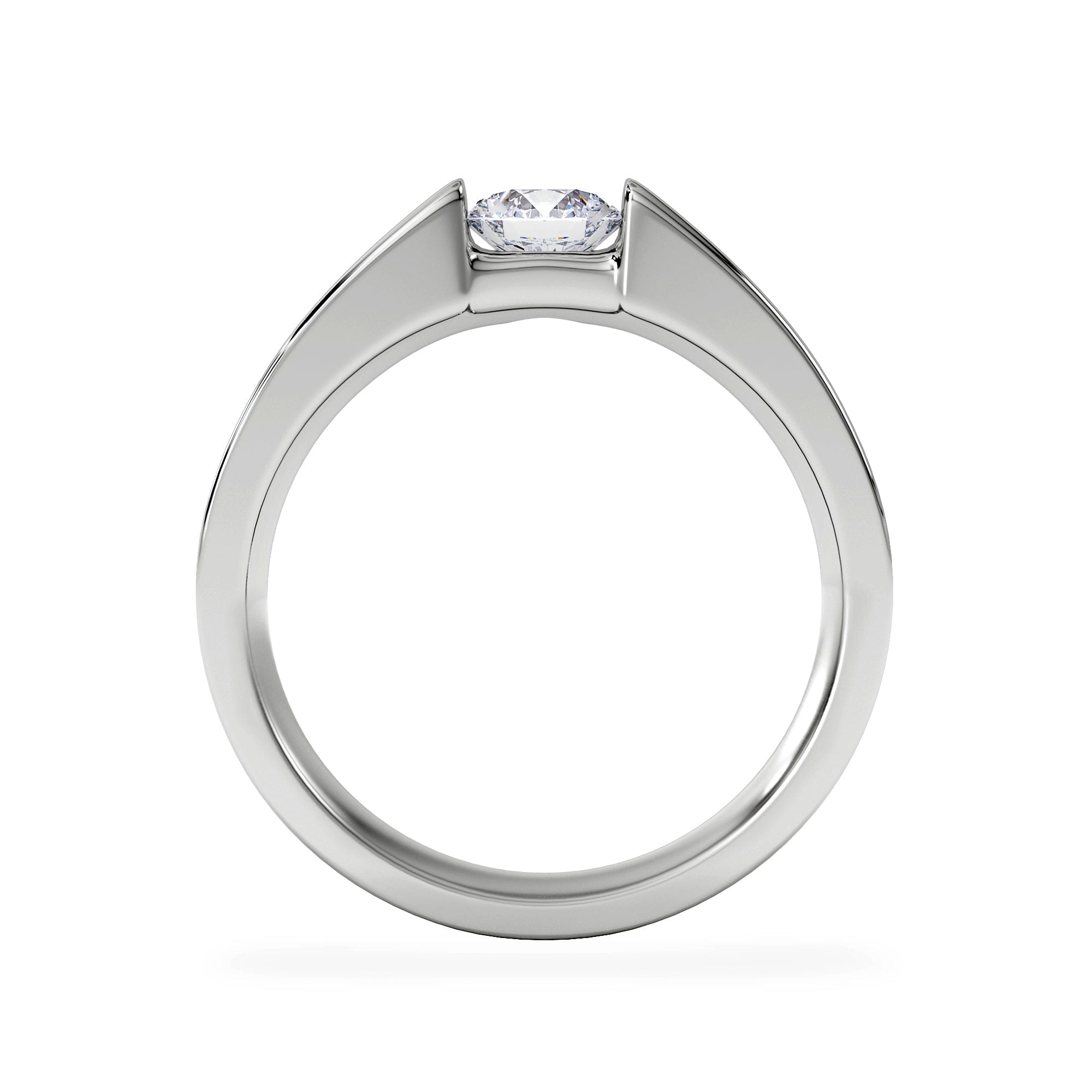 Diamond Certified Jessica 18K White Gold Diamond Engagement Ring 0.50CT