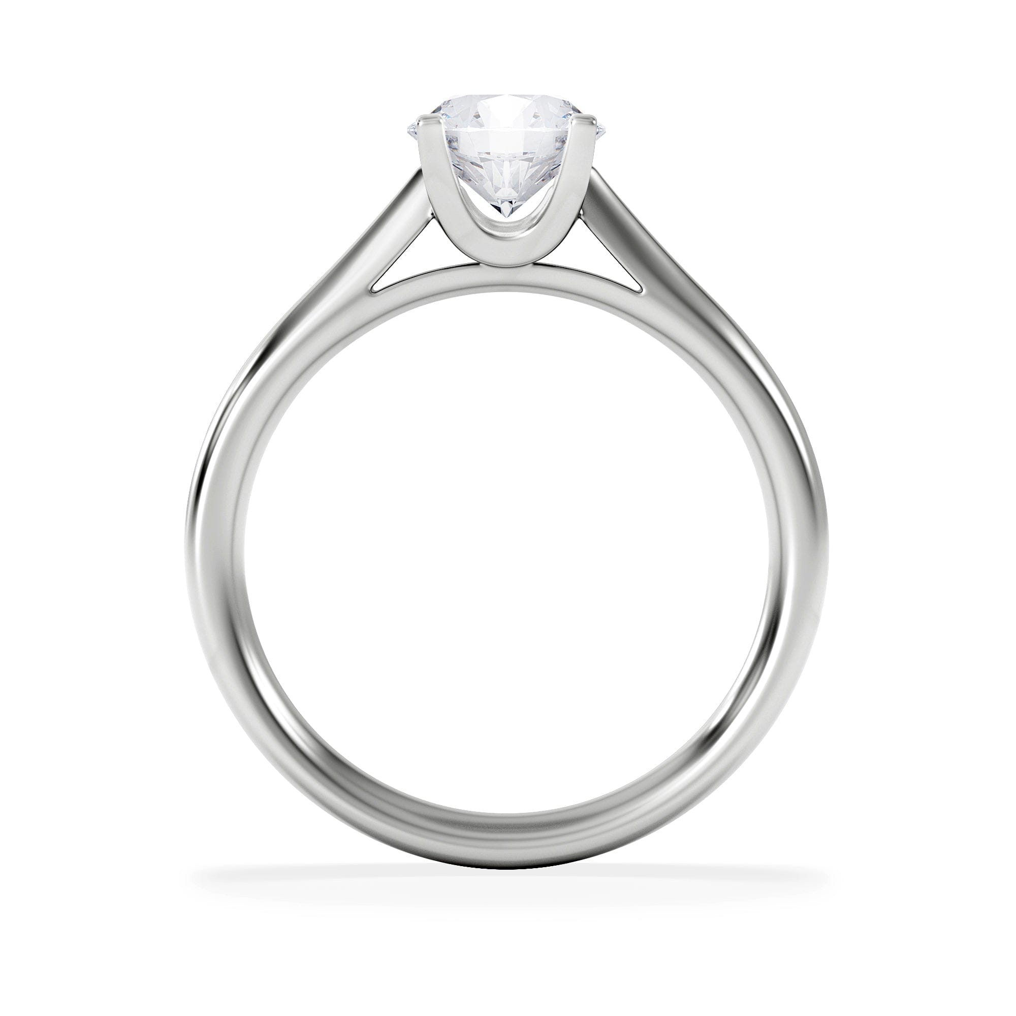 Diamond 1 Carat Diamond Engagement Ring Grace Lab FVS1 18K White Gold