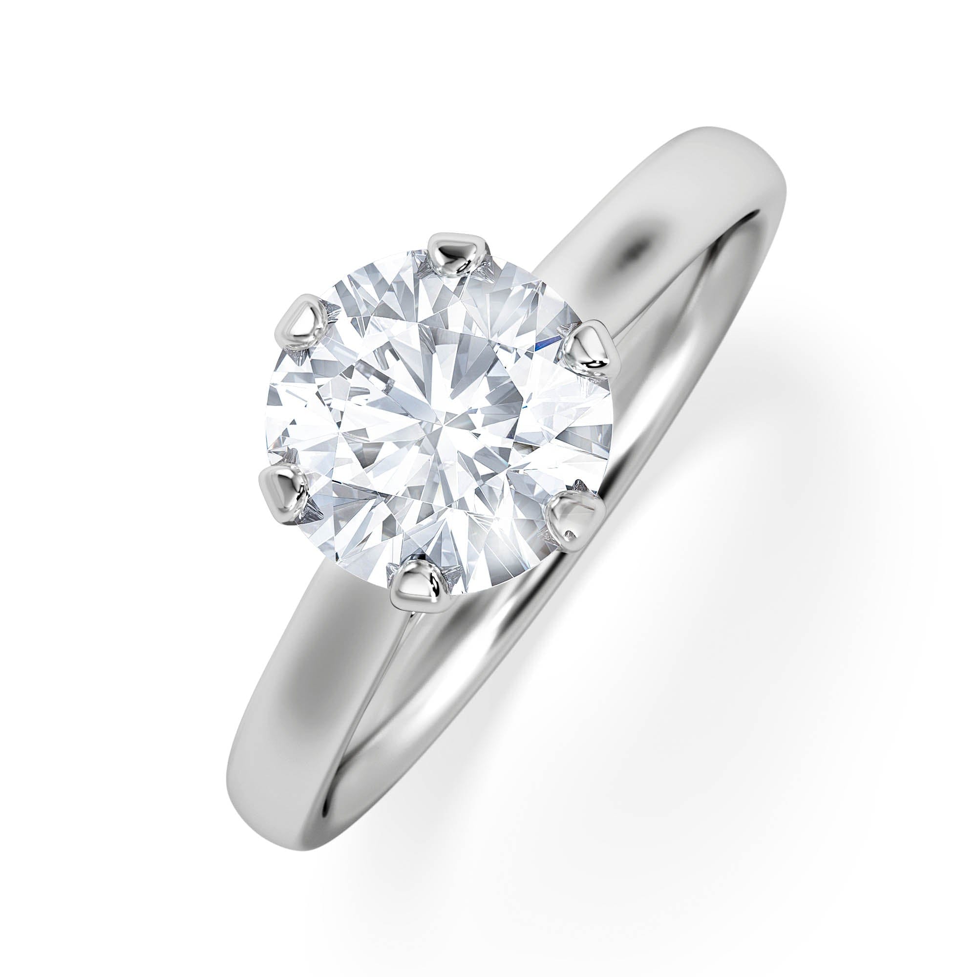 Diamond 1.50 Carat Diamond Engagement Ring High Set Chloe Lab F/VS1 Platinum