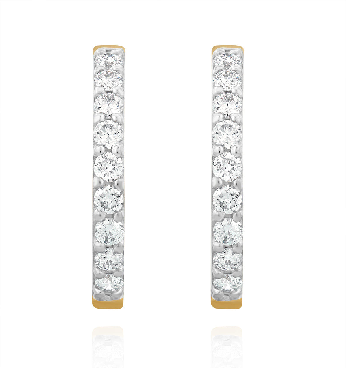 Diamond Comfort Huggie Lab Diamond Earrings 0.25ct H/Si in 9K Gold