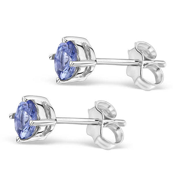 The Diamond Store 1.00ct Tanzanite (AA) Stud Earrings in 925 Silver