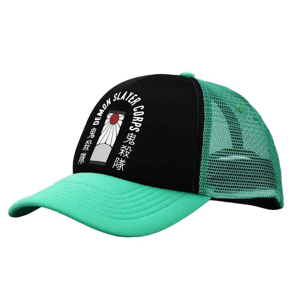 Bioworld Demon Slayer - Hanafuda Earring Trucker Hat - Bioworld