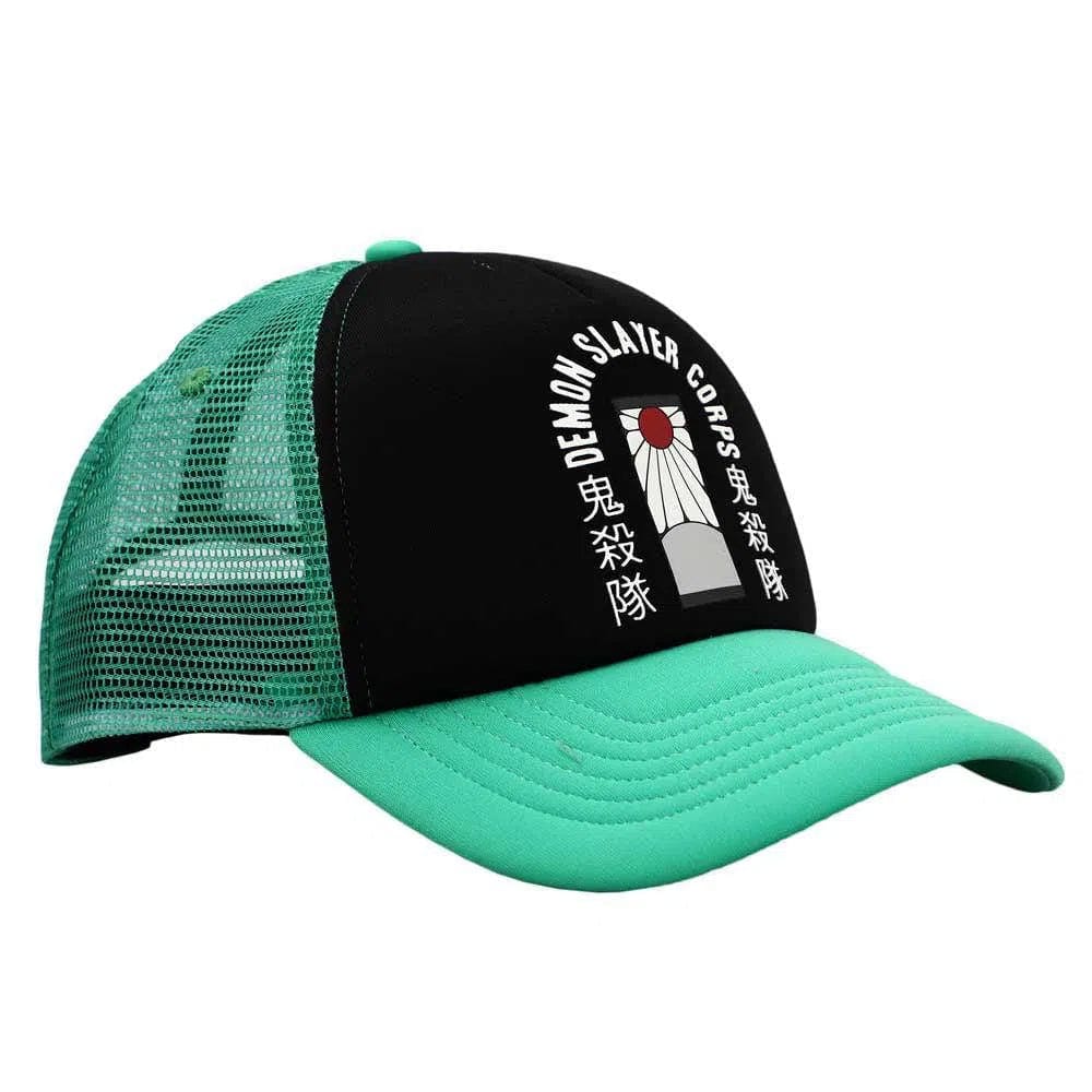 Bioworld Demon Slayer - Hanafuda Earring Trucker Hat - Bioworld