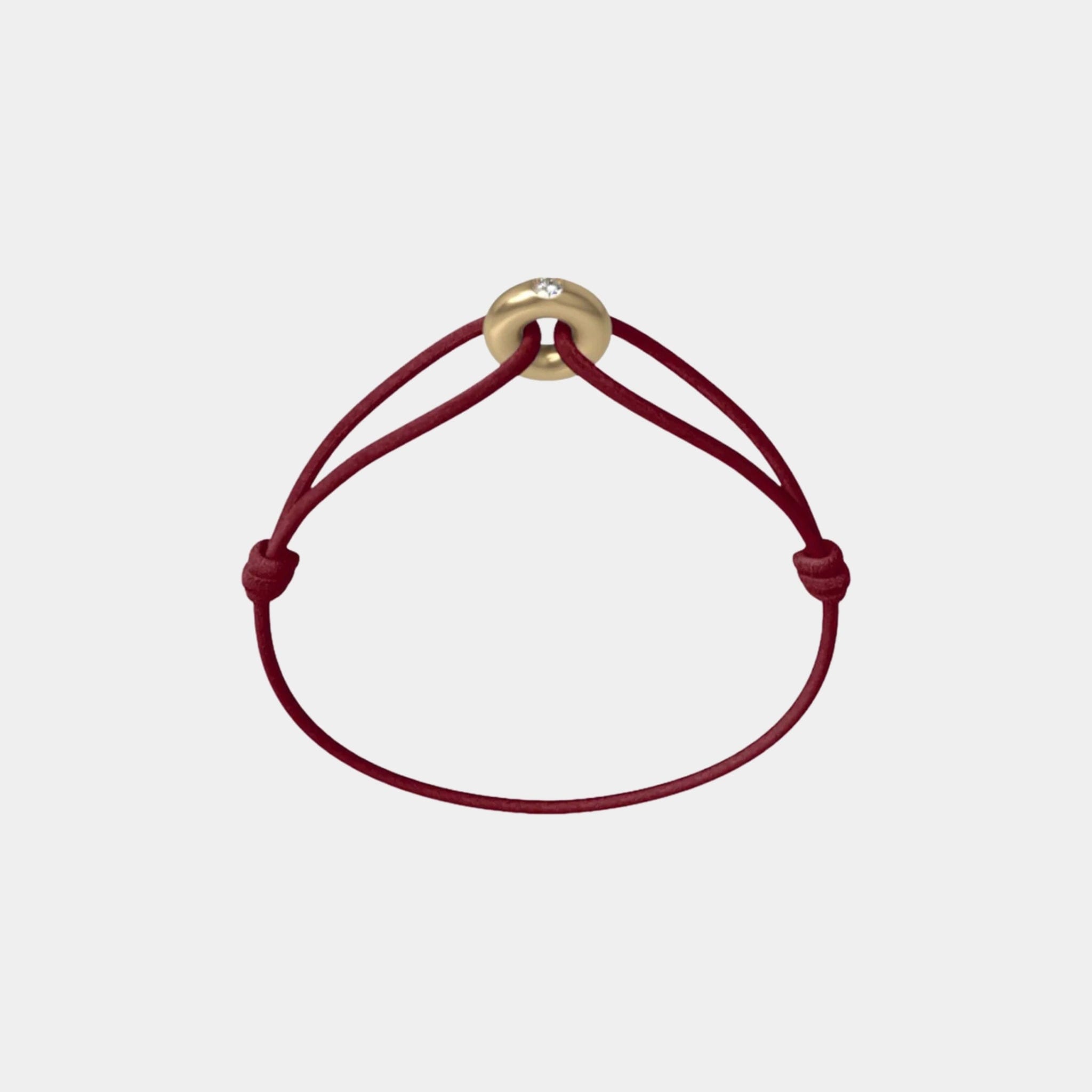 Wecord Mini Golden Soho Diamond Cord Bracelet