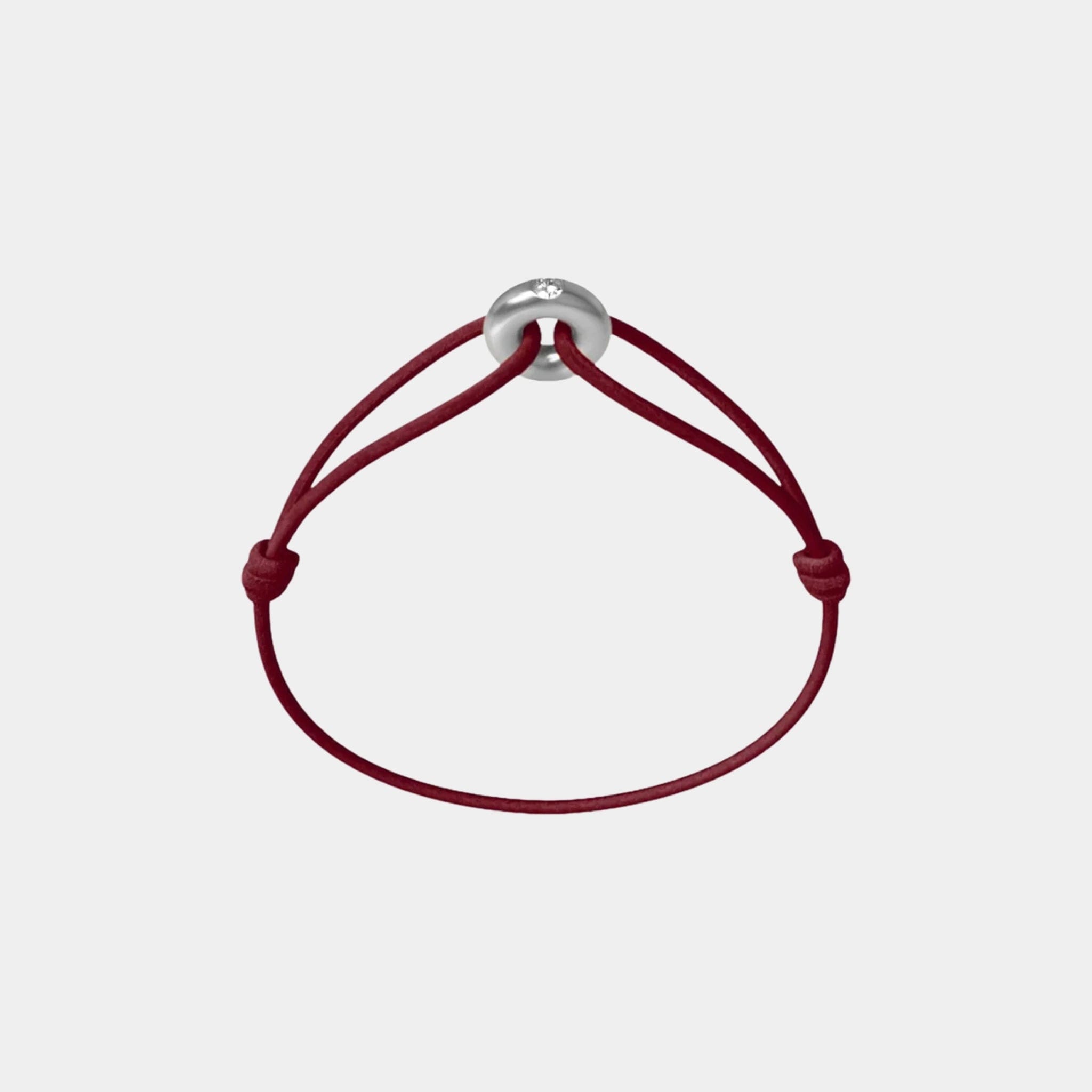 Wecord Mini Silver Soho Diamond Cord Bracelet