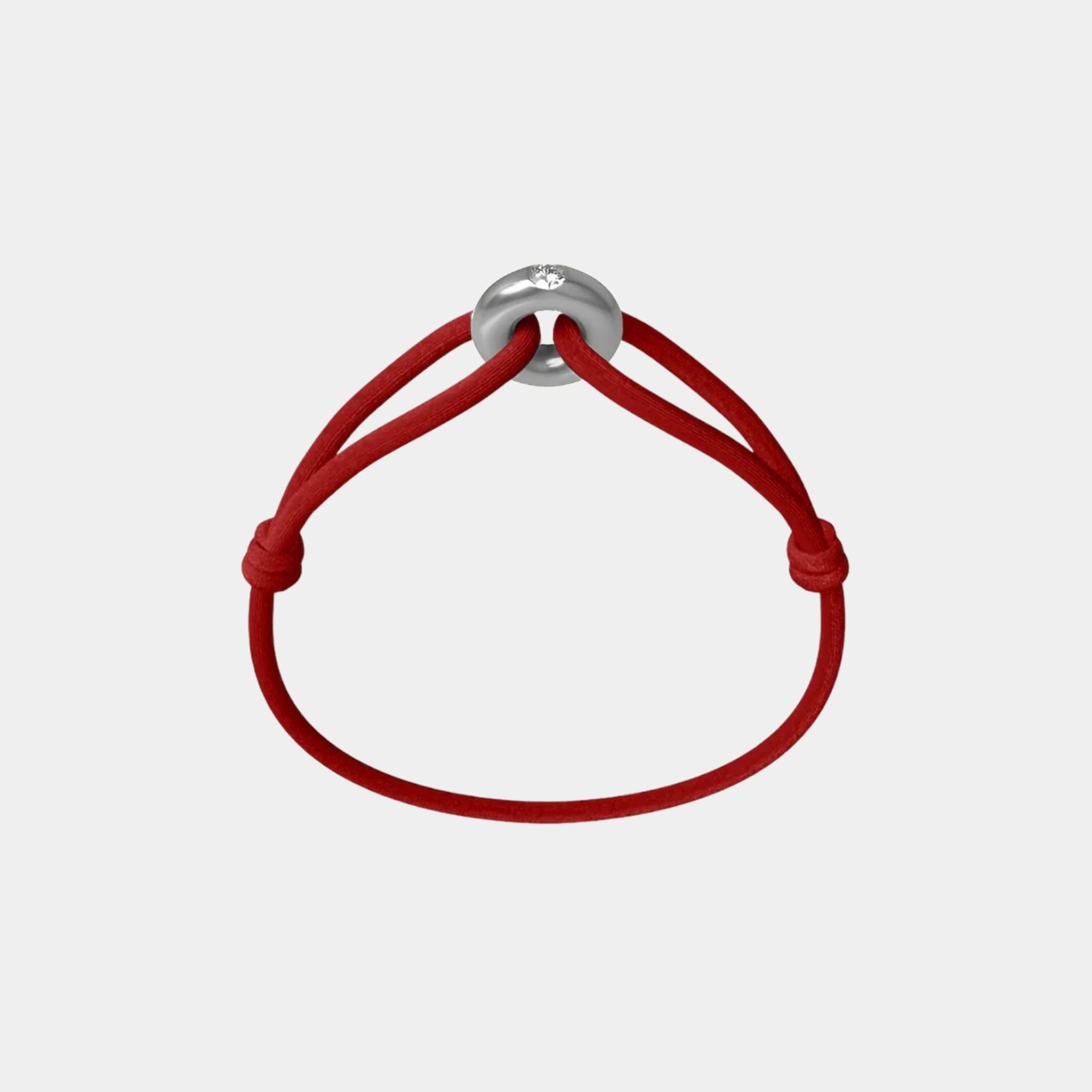 Wecord Silver Soho Diamond Cord Bracelet