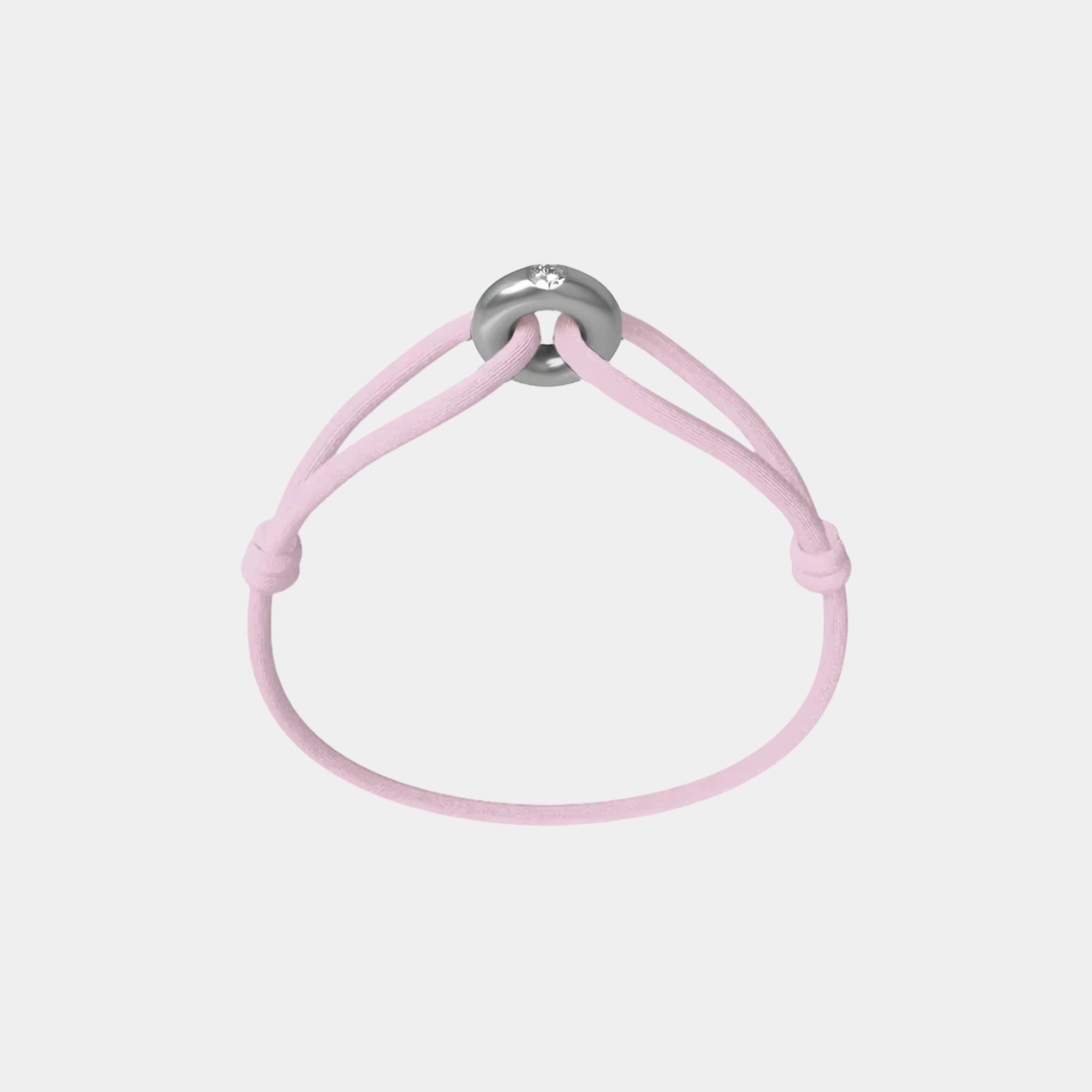 Wecord Silver Soho Diamond Cord Bracelet