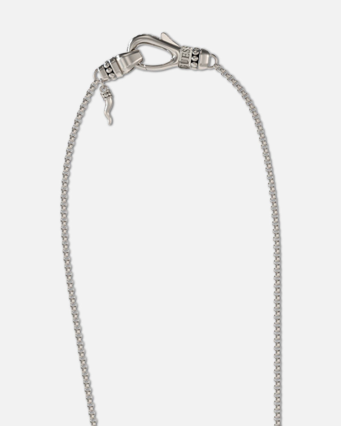 GUESS Mainline Back To Black Octagon Necklace Black