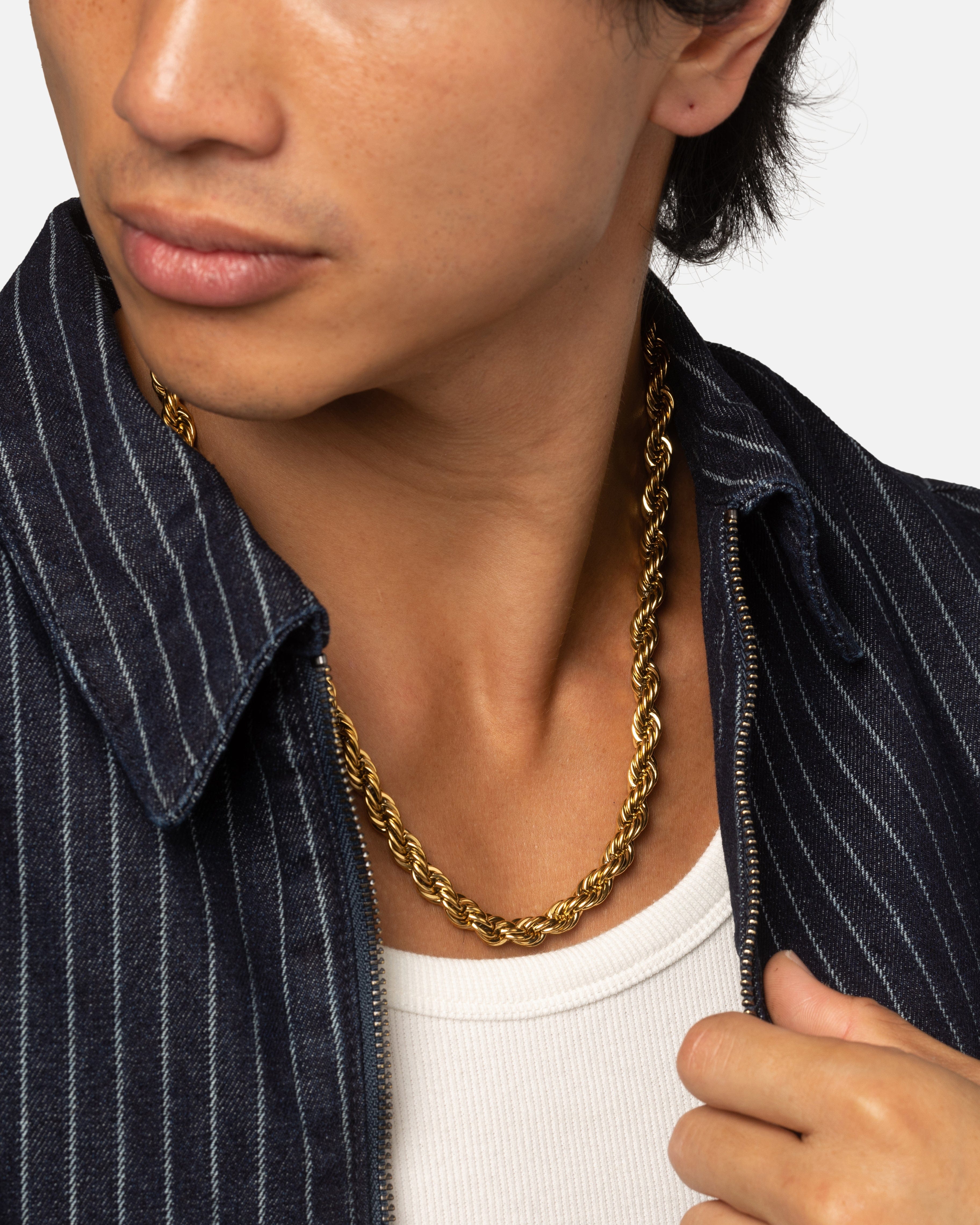 Saint Morta 8 mm Rope Chain Gold