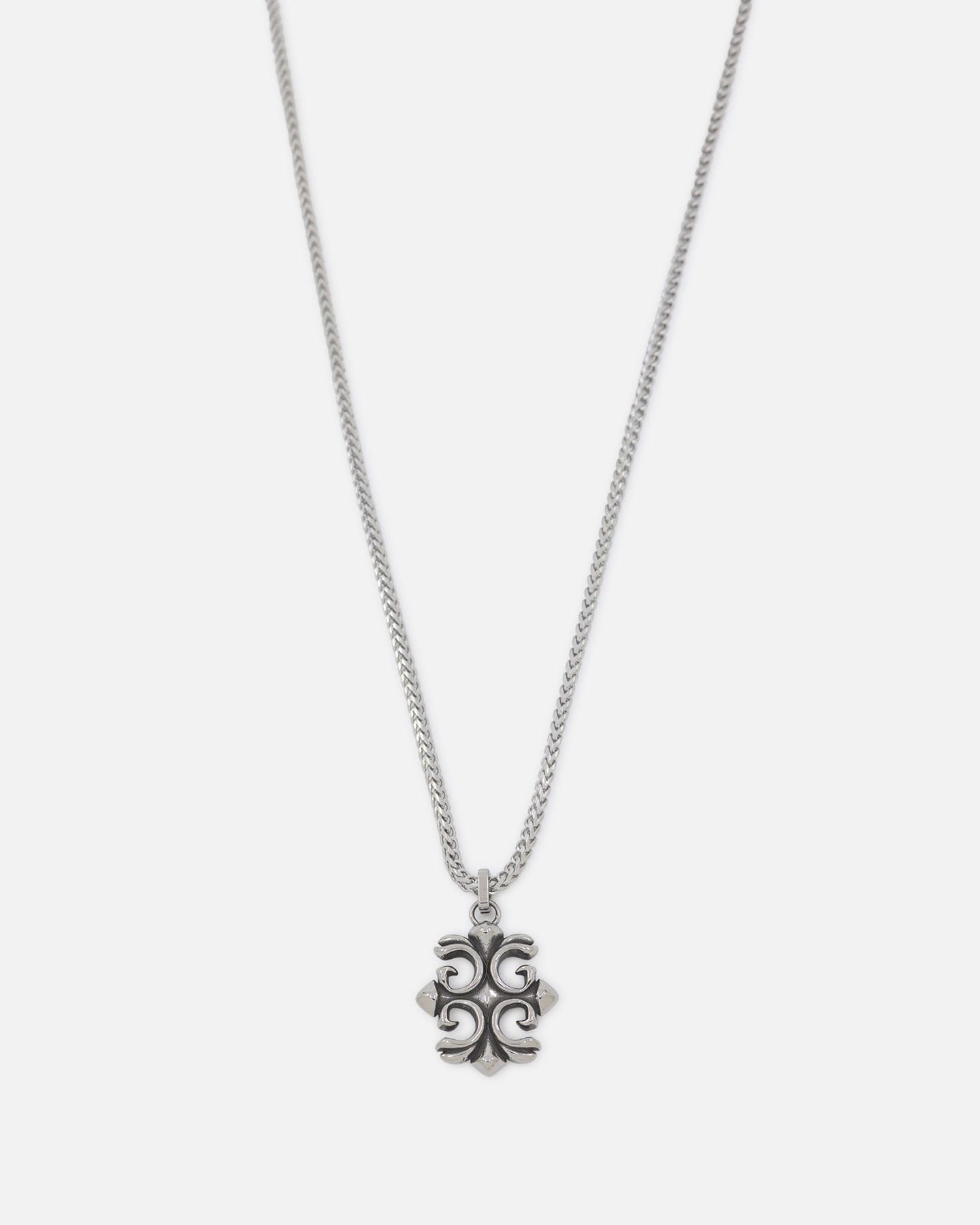 GUESS Mainline 26" 4 g Rebel Charm Necklace Silver
