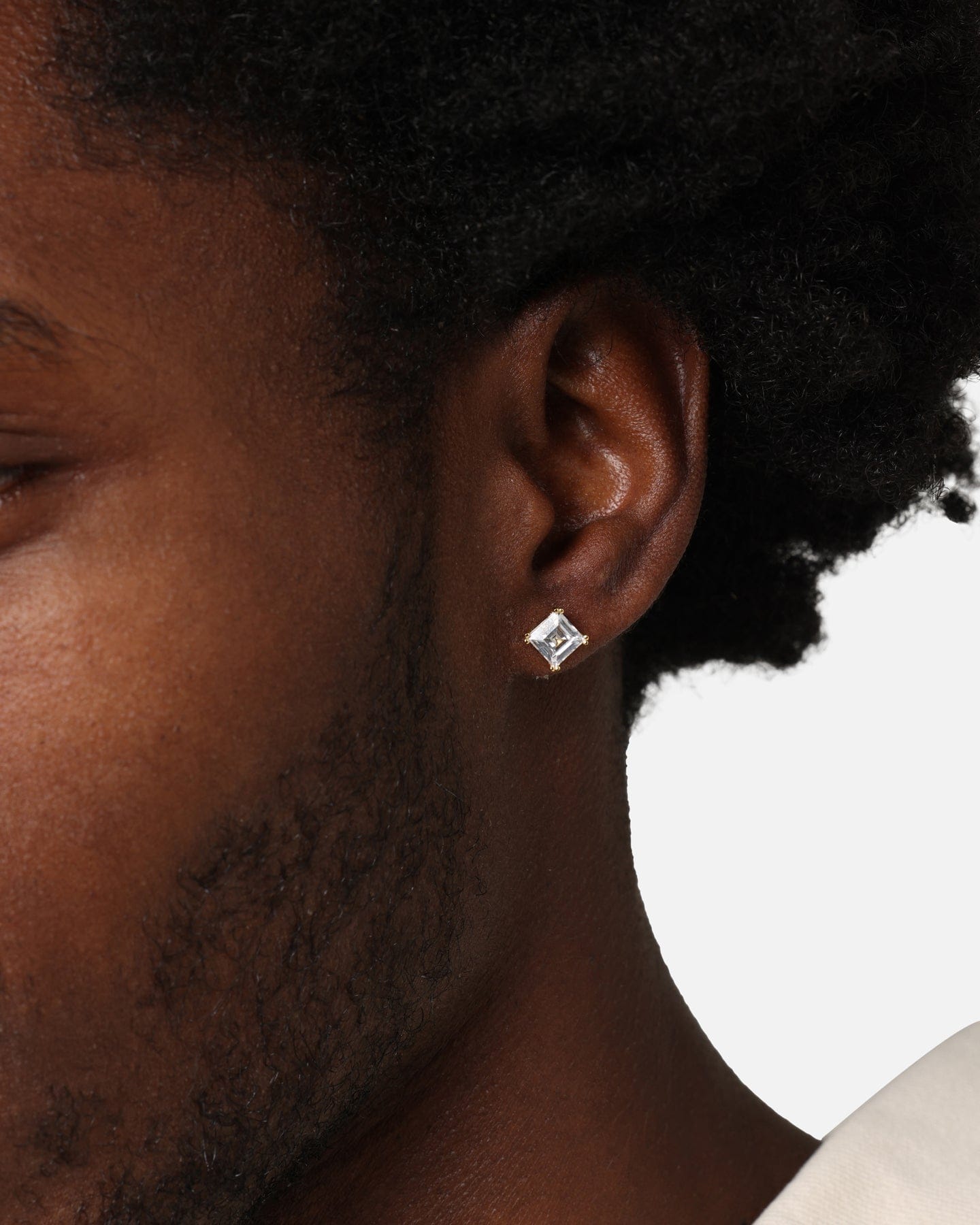 Saint Morta Square Cut Earrings Iced Gold