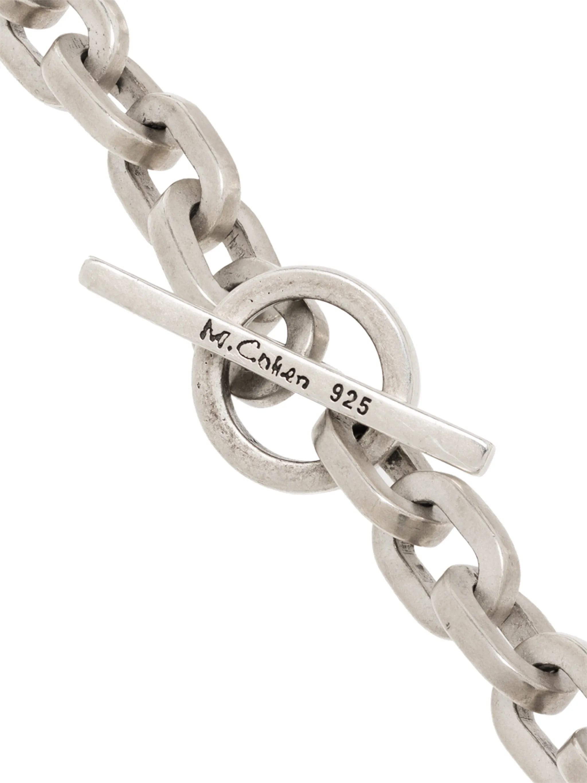 M.cohen sterling silver chain - link bracelet