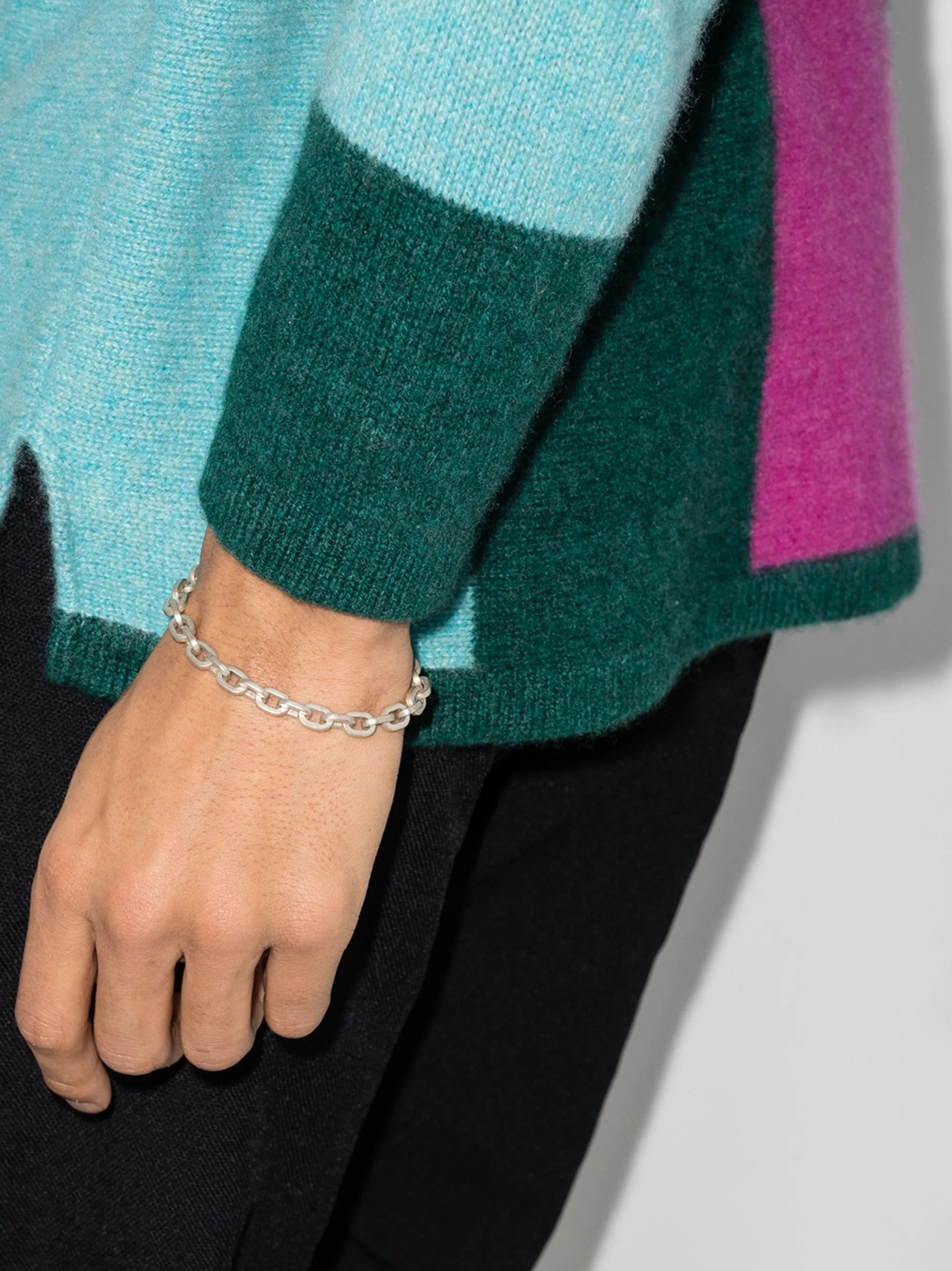 M.cohen sterling silver chain - link bracelet