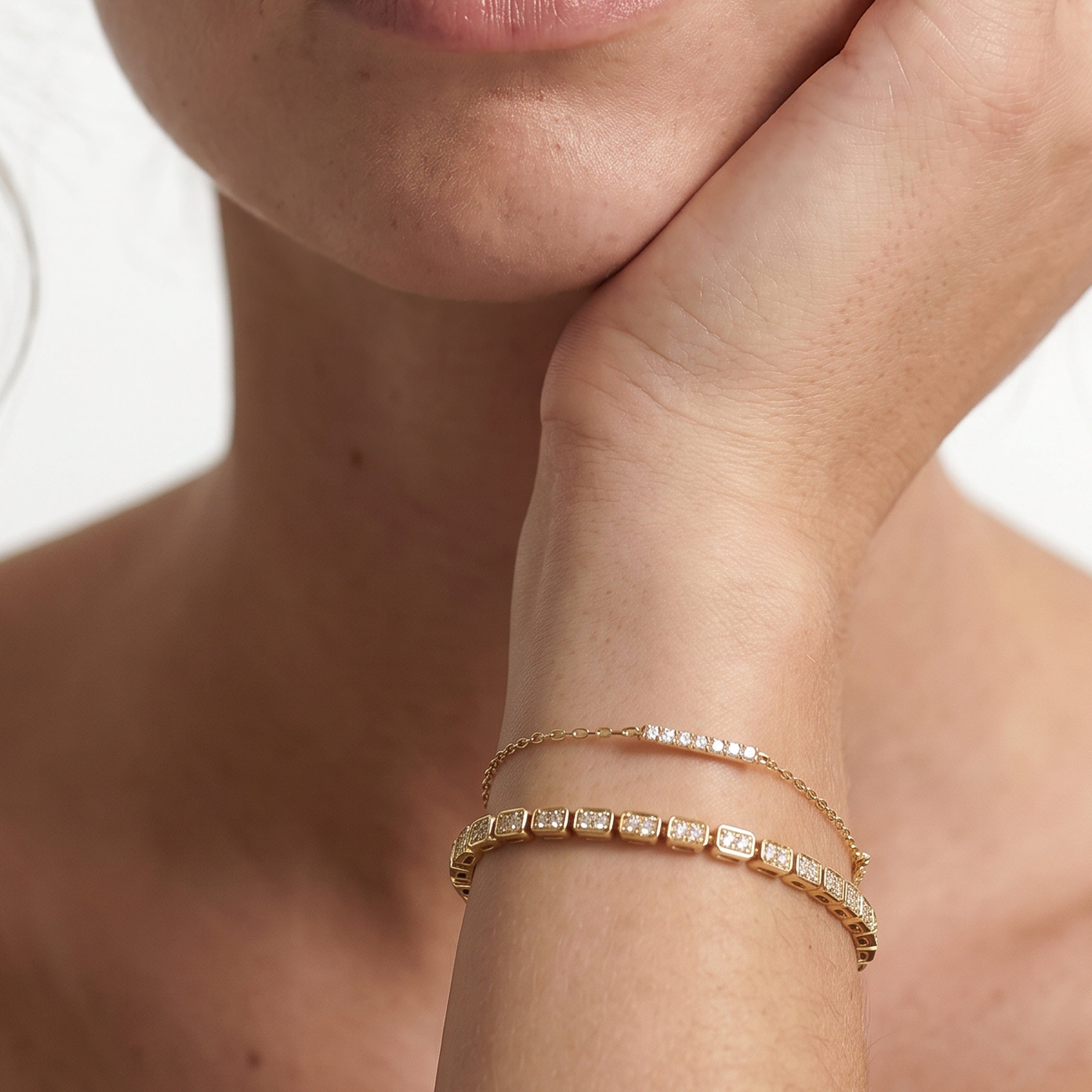 With Clarity The Perry Tennis Bracelet