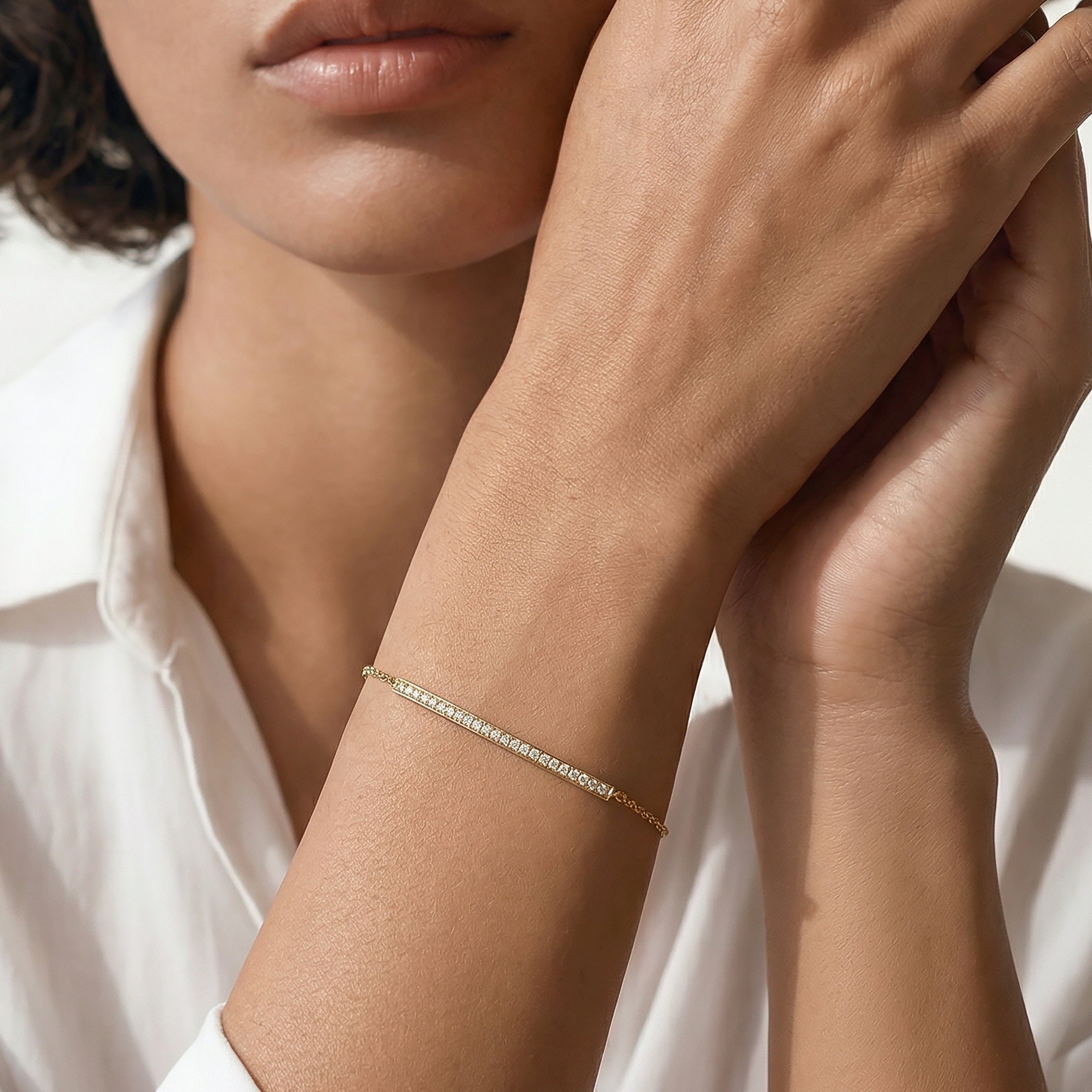 With Clarity The Lena Bar Bracelet