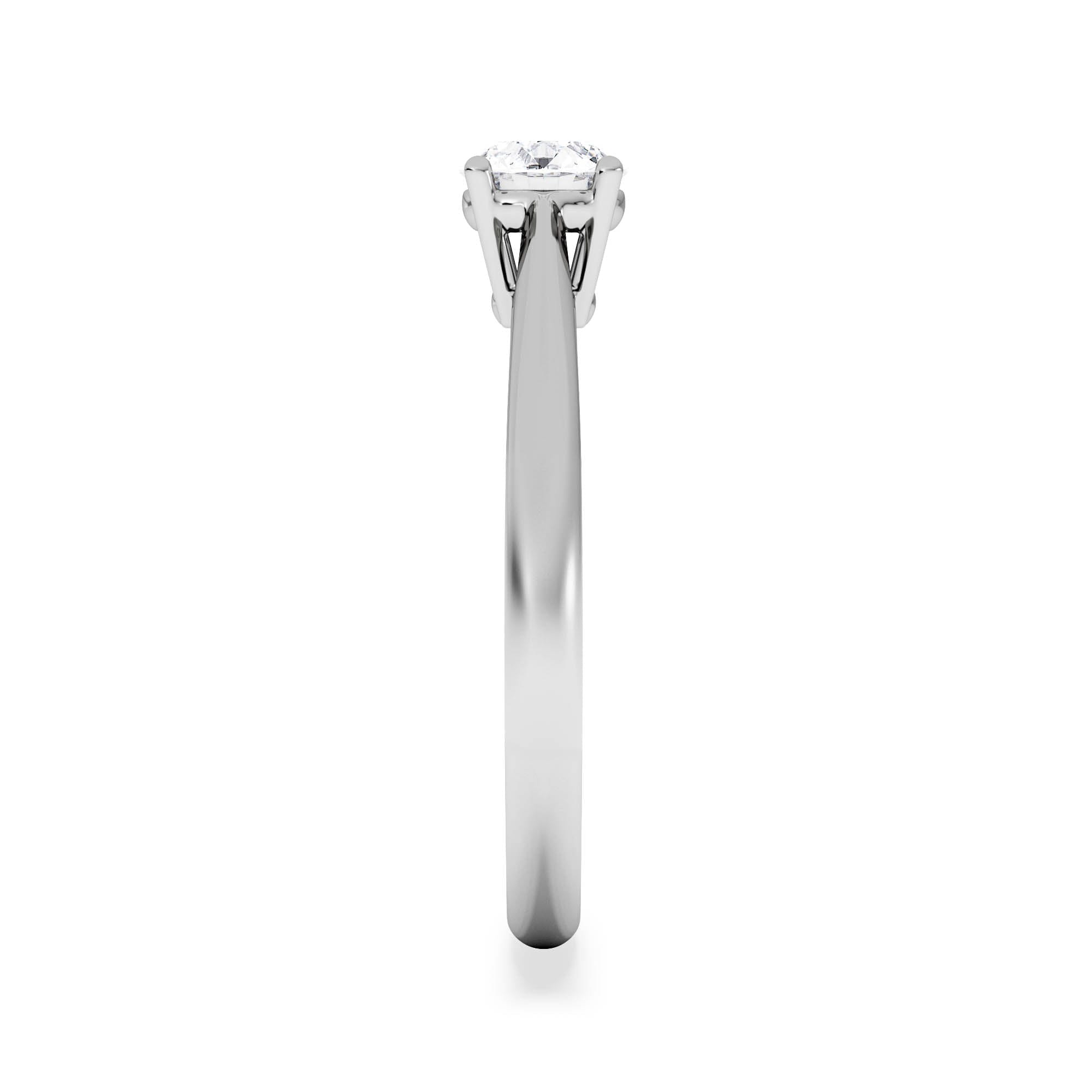 Diamond Platinum Half Carat Diamond Engagement Ring Elysia Lab F/VS1