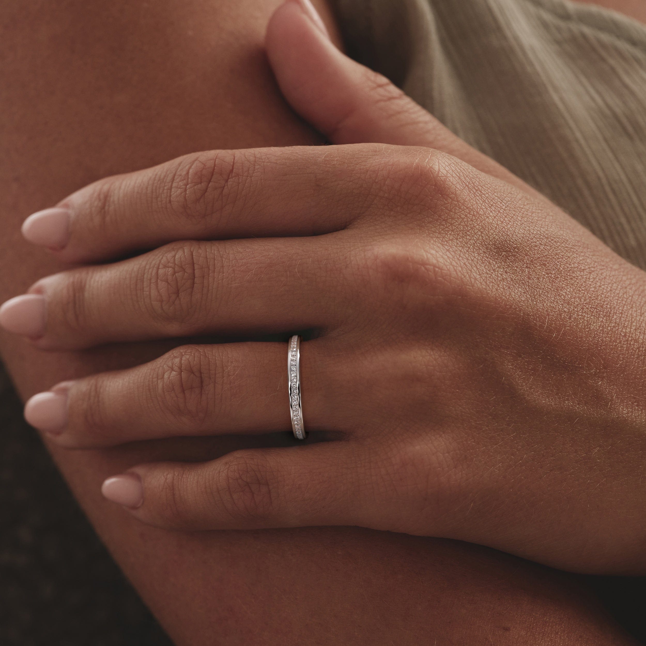 Diamond Eternity Ring Lauren Platinum Diamond 0.50ct H/Si