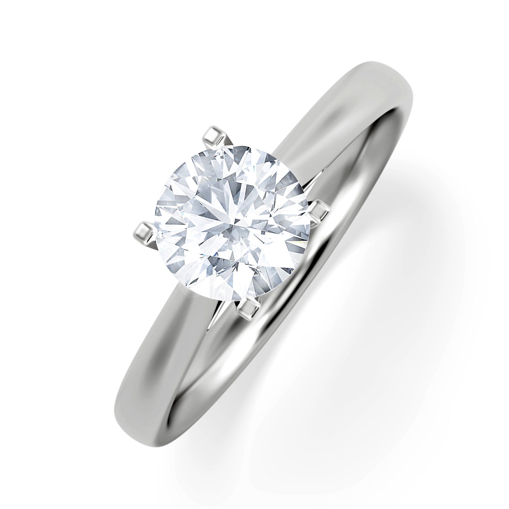 Diamond 1 Carat Diamond Engagement Ring Grace Lab F/VS1 IGI Certified Platinum