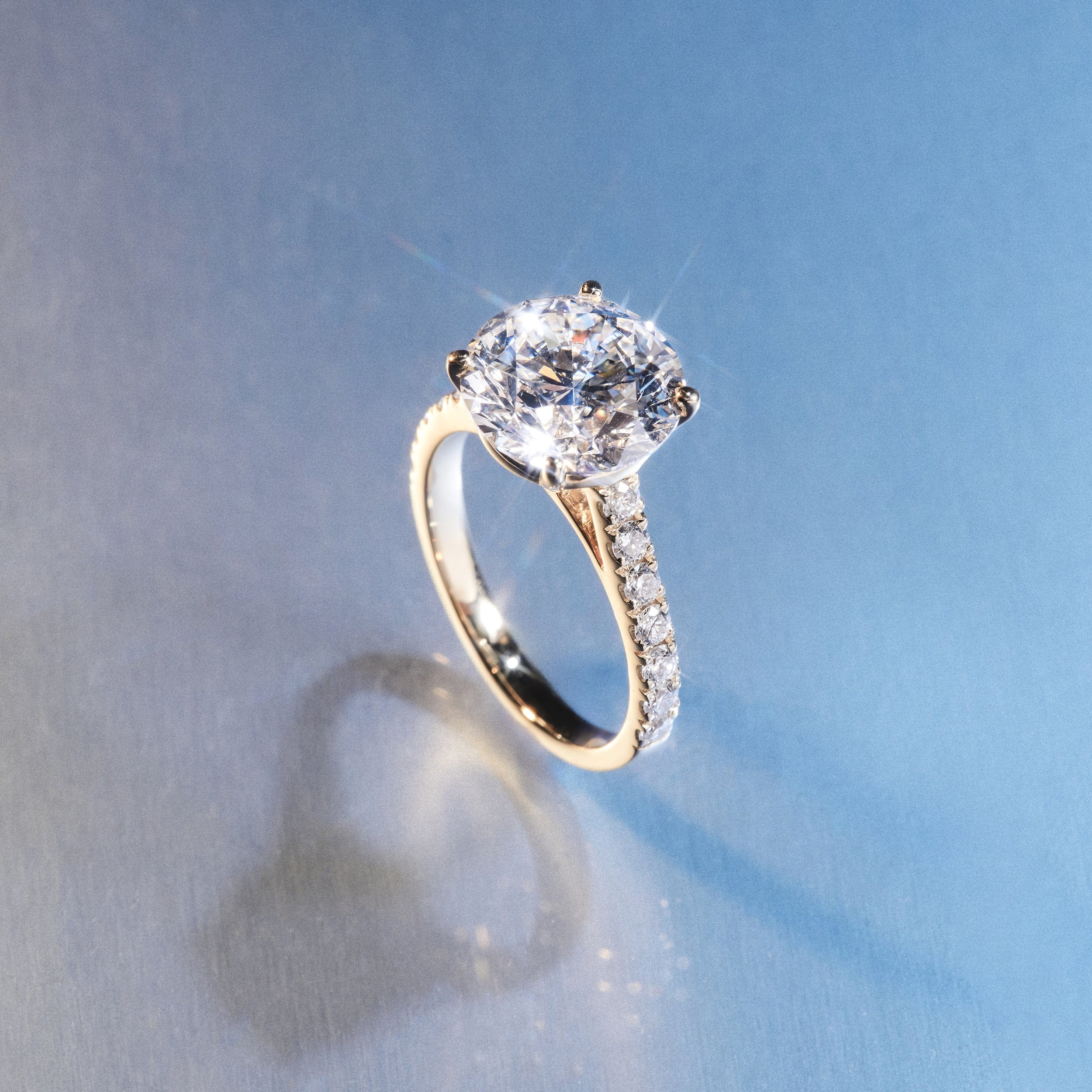 Diamond 1 Carat Diamond Engagement Ring Grace Lab F/VS1 IGI Certified Platinum