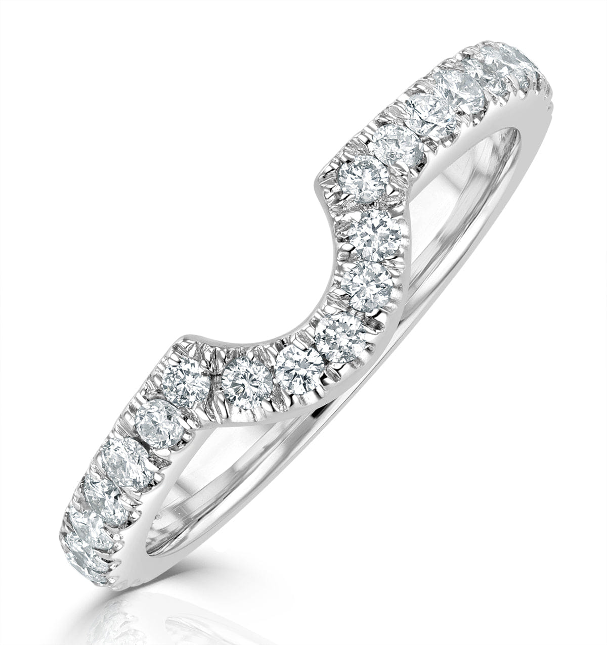 Diamond Diana Matching Wedding Band 0.40 ct G/Si Diamond in 18K White Gold