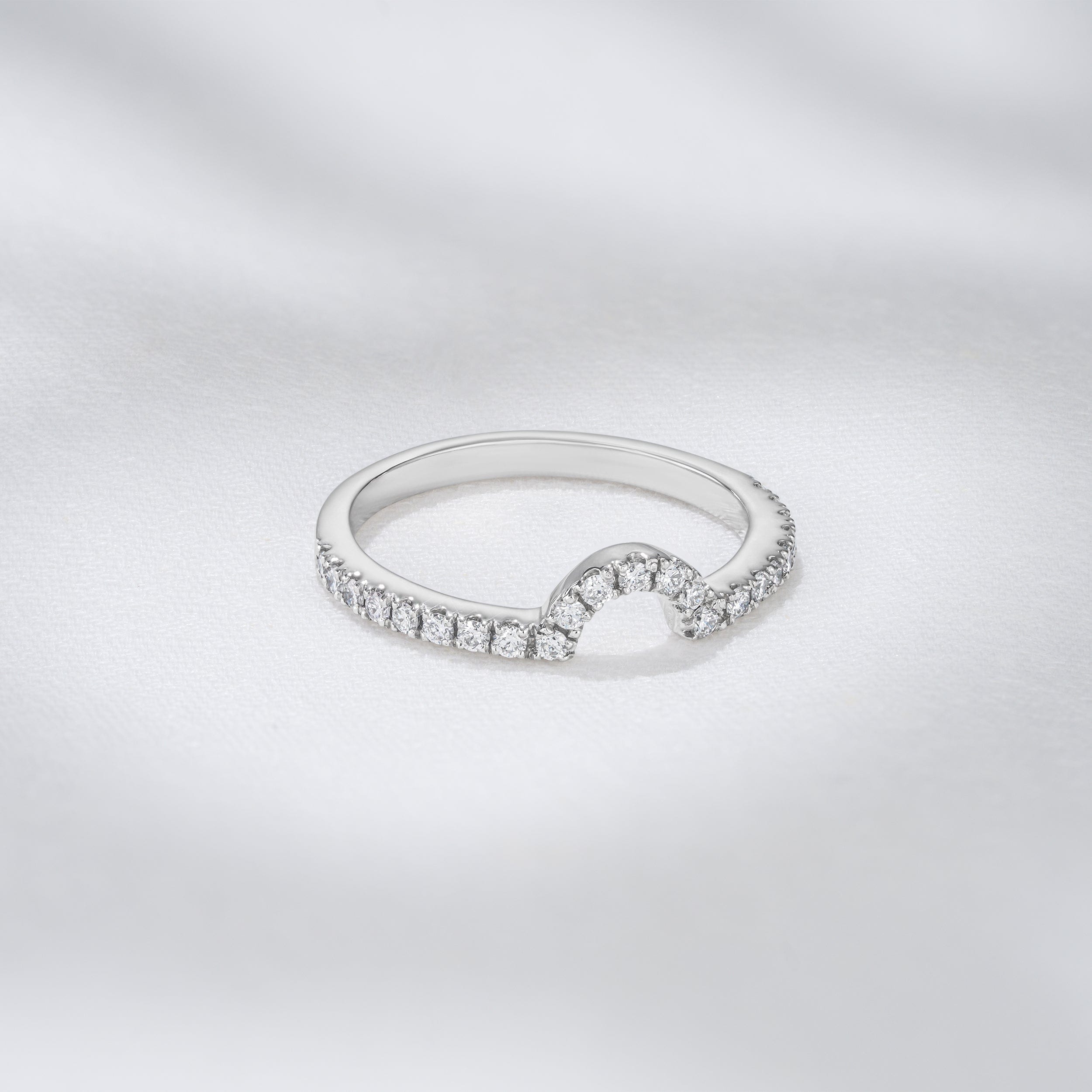 Diamond Diana Matching Wedding Band 0.40 ct G/Si Diamond in 18K White Gold