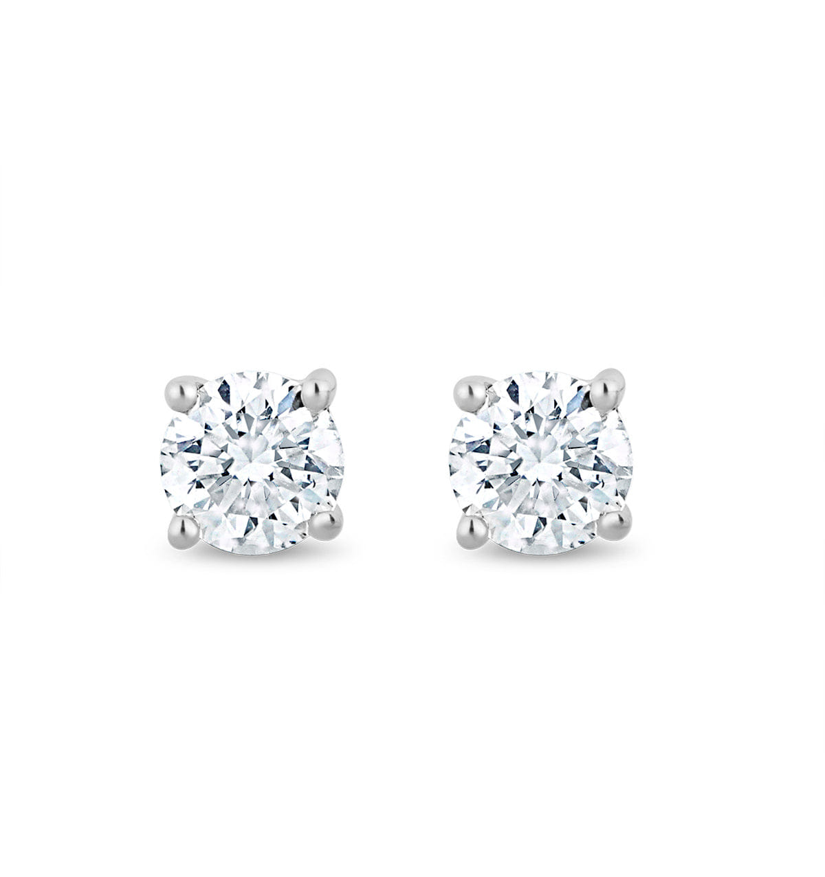 Diamond Lab Diamond Studs Earrings 0.10ct H/Si Quality in 9K Gold - 2.4 mm
