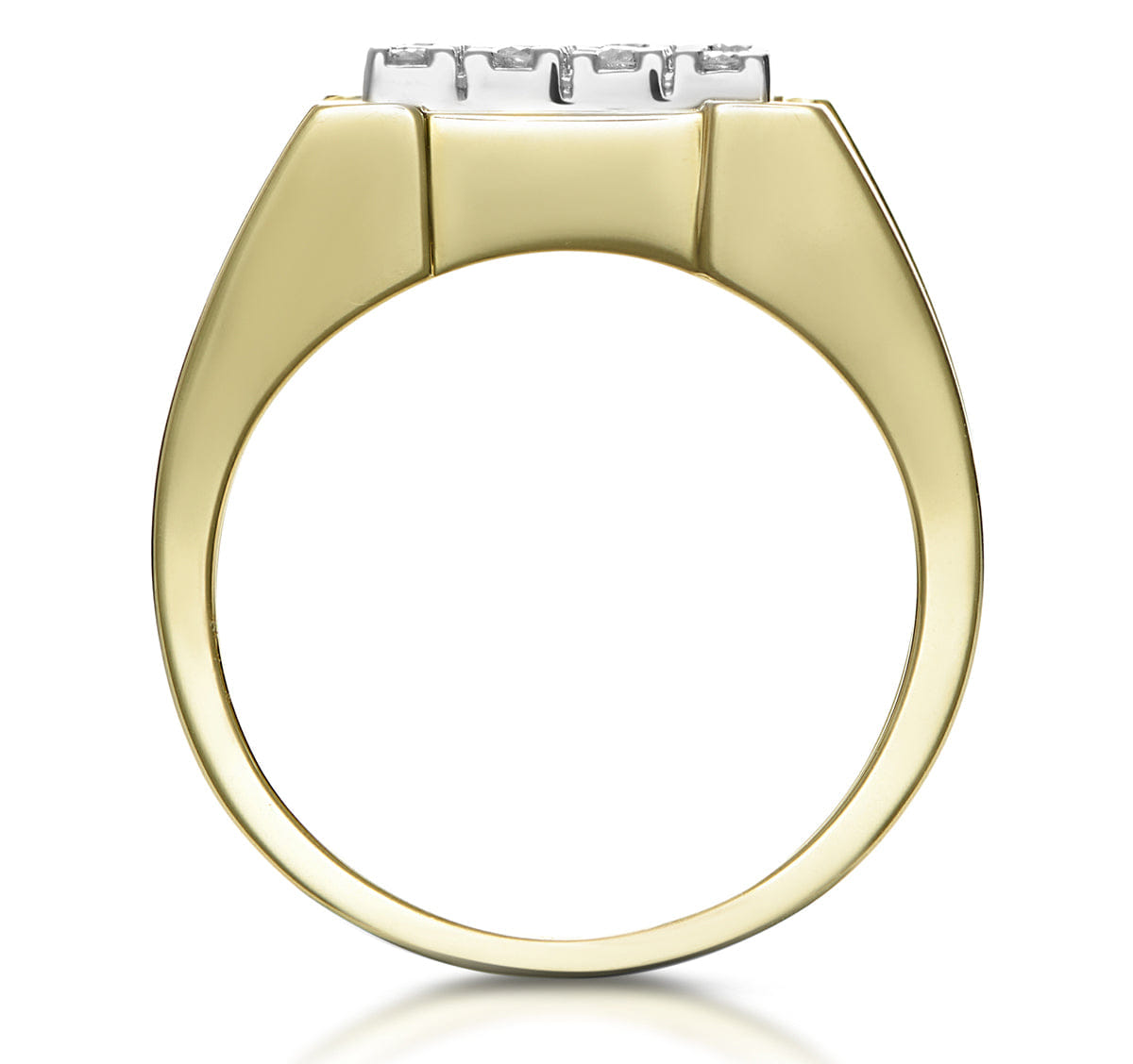 Diamond 0.23ct 9K Yellow Gold Mens Ring