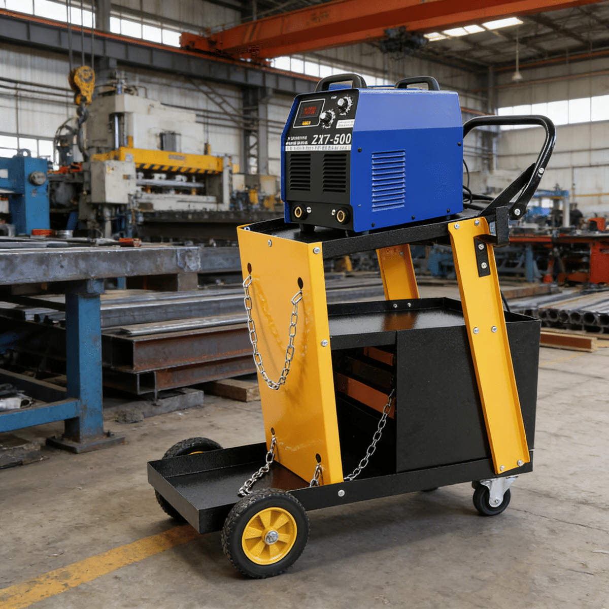Drawer Streamdale Multi - Function Welder Trolley with 4 - Drawer Chest and 2 Safety Chains (280 LBS)