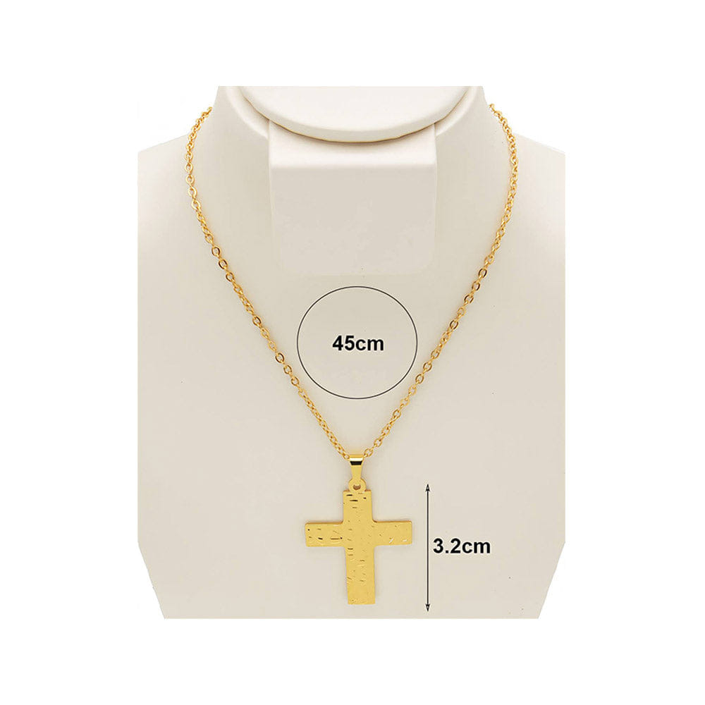 CROSS 12PCS - Stainless Steel Cross Pendant Necklaces