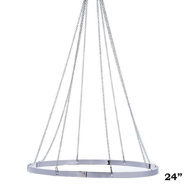 RING 24" Hanging Hoop Ring Hardware For 8 - Panel Ceiling Drapes and FREE Tool Kit