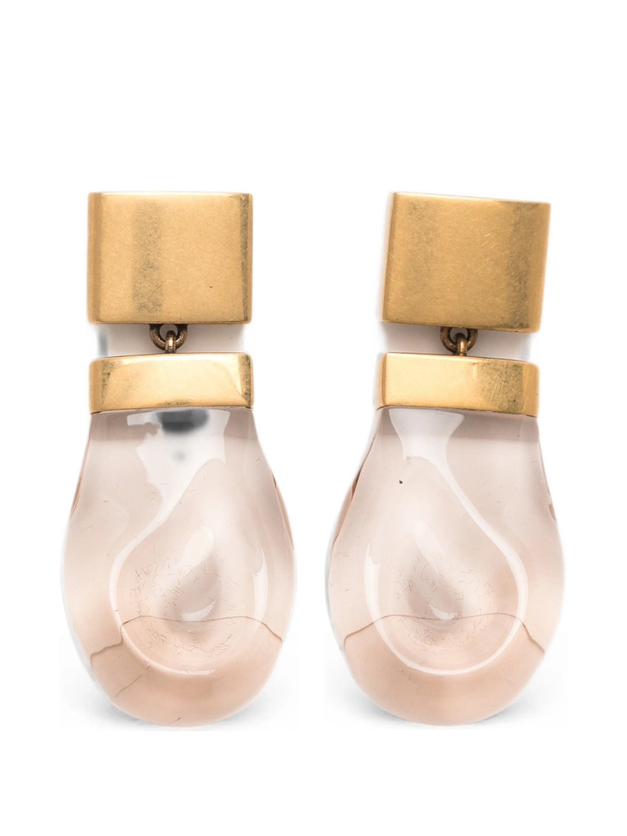 Khaite Keefe resin drop earrings