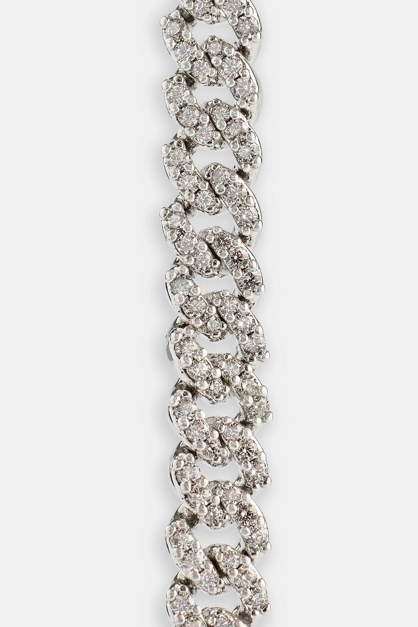 Cernucci Iced Cuban Link Bracelet - 5 mm - White