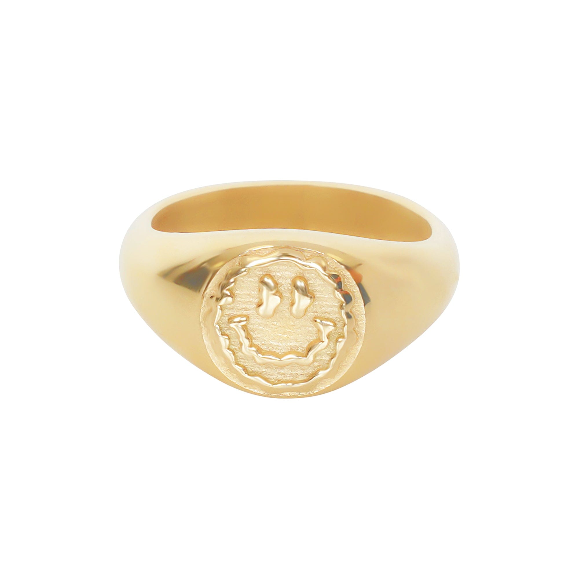 UN:IK Jewellery Trippy Signet Ring - Gold