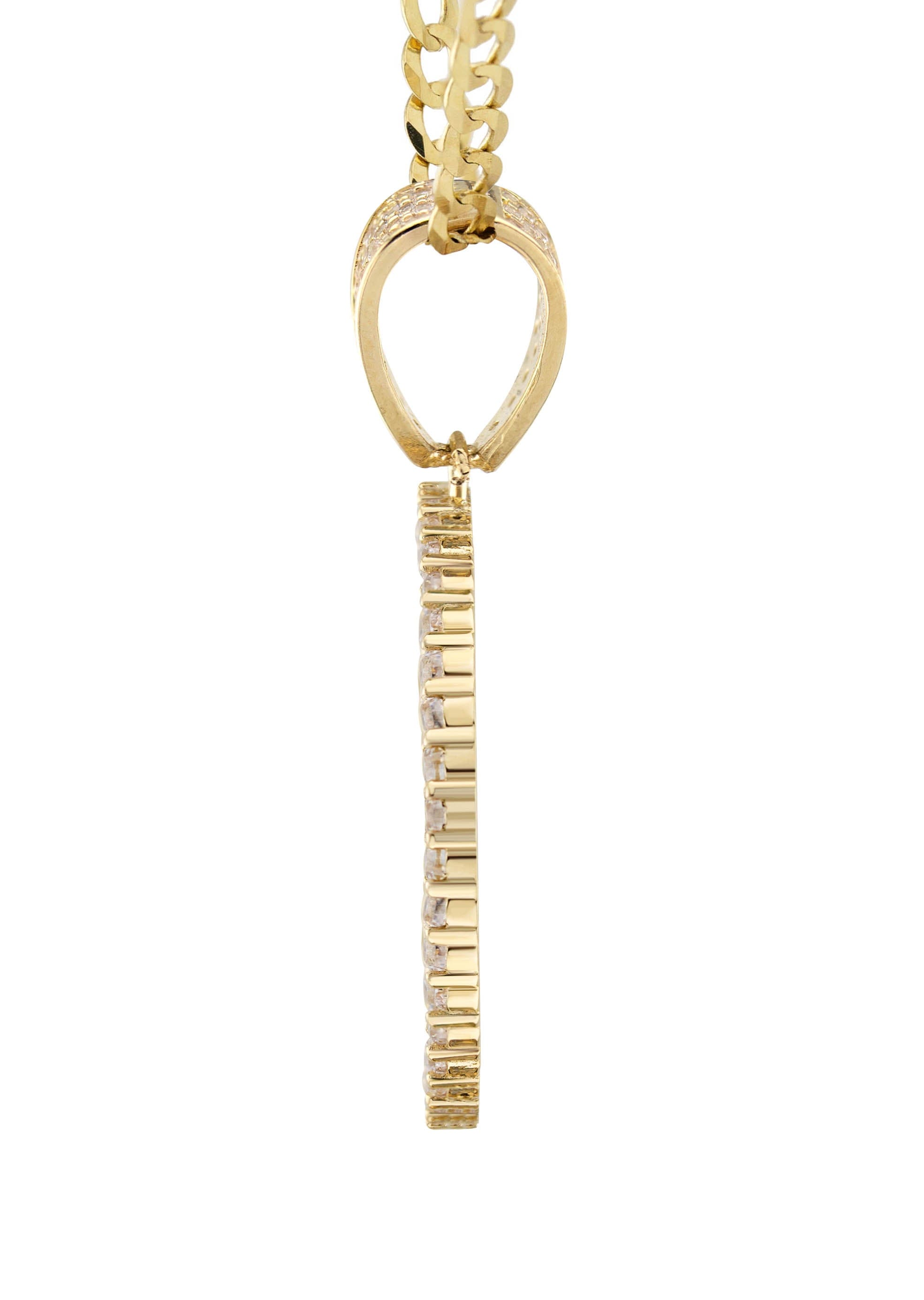 Manufacturer 47 10K Yellow Gold Zodiac Aquarius Necklace | Appx. 17.1 Grams