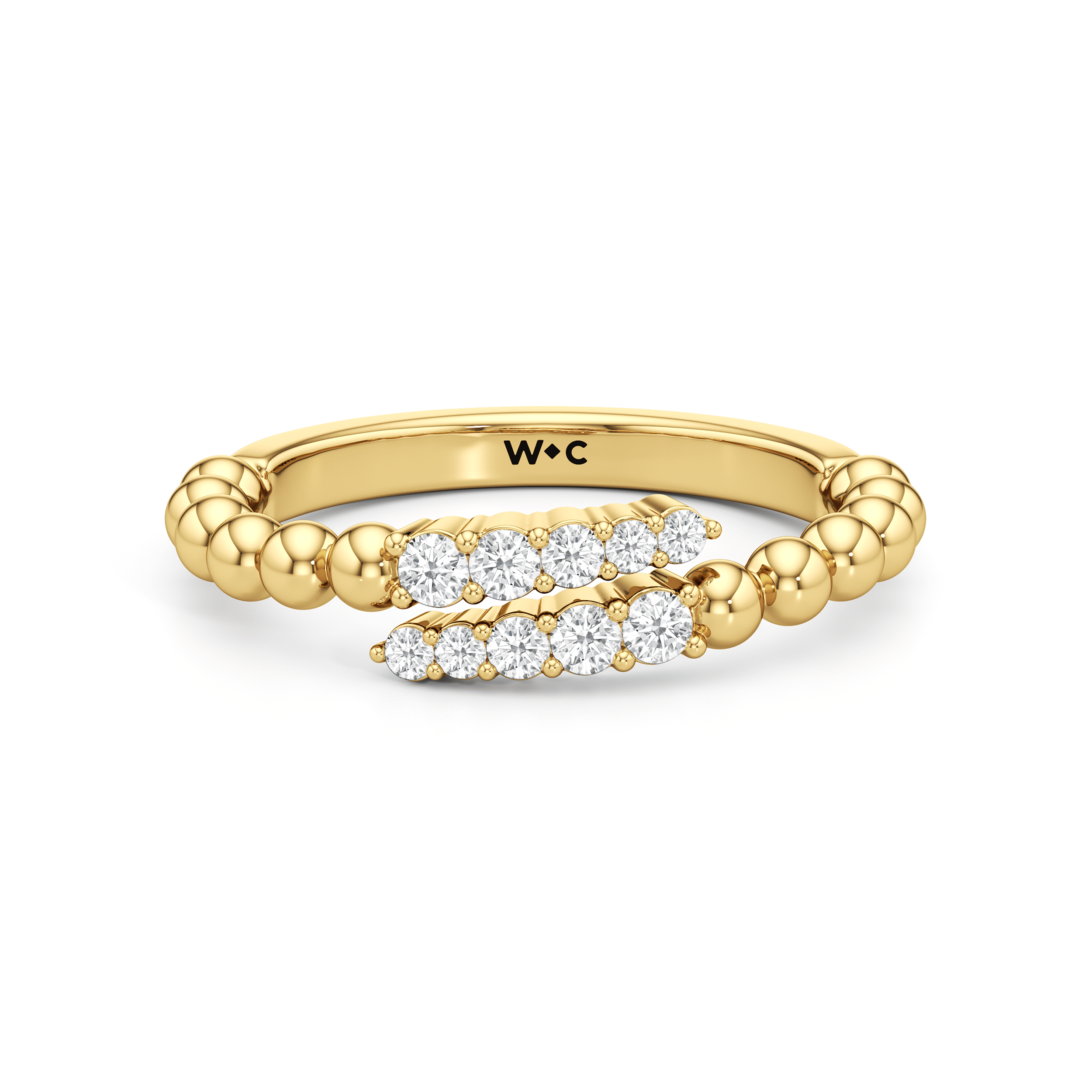 RING The Juliet Beaded Crossover Ring