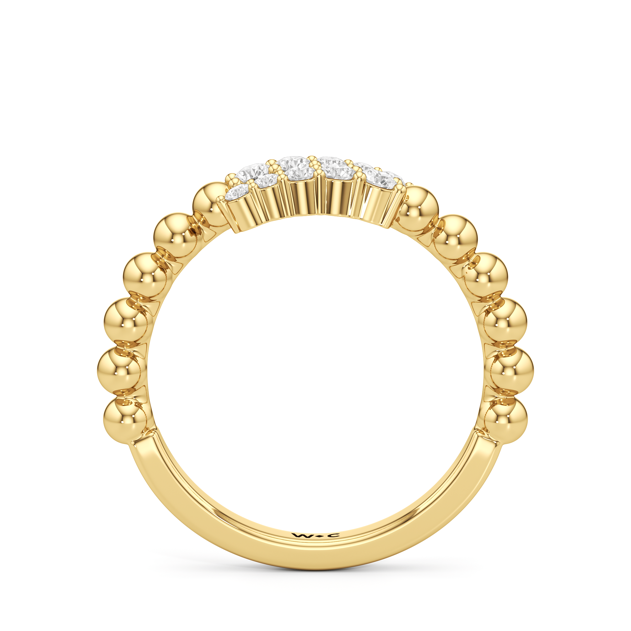 RING The Juliet Beaded Crossover Ring