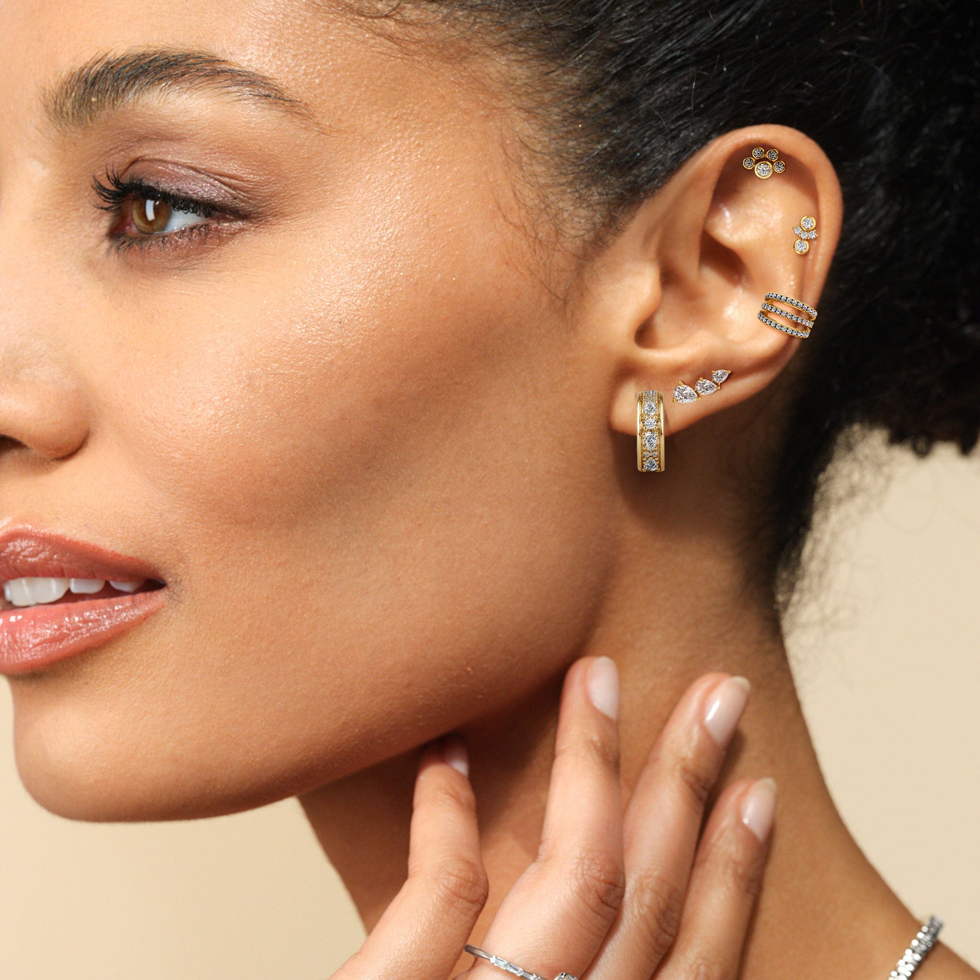 With Clarity Galaxy Flatback Studs