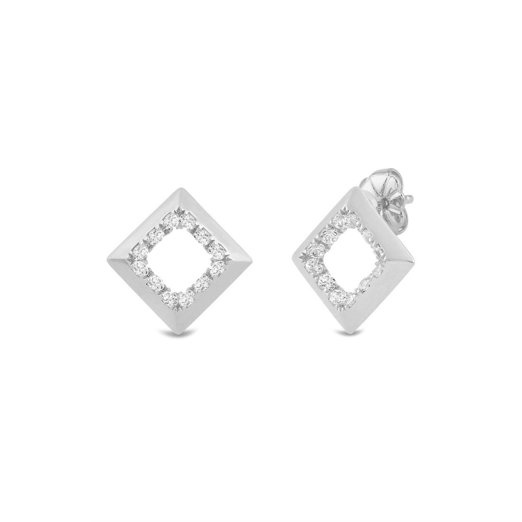 Diamond Kite Shape Diamond Accent Earrings