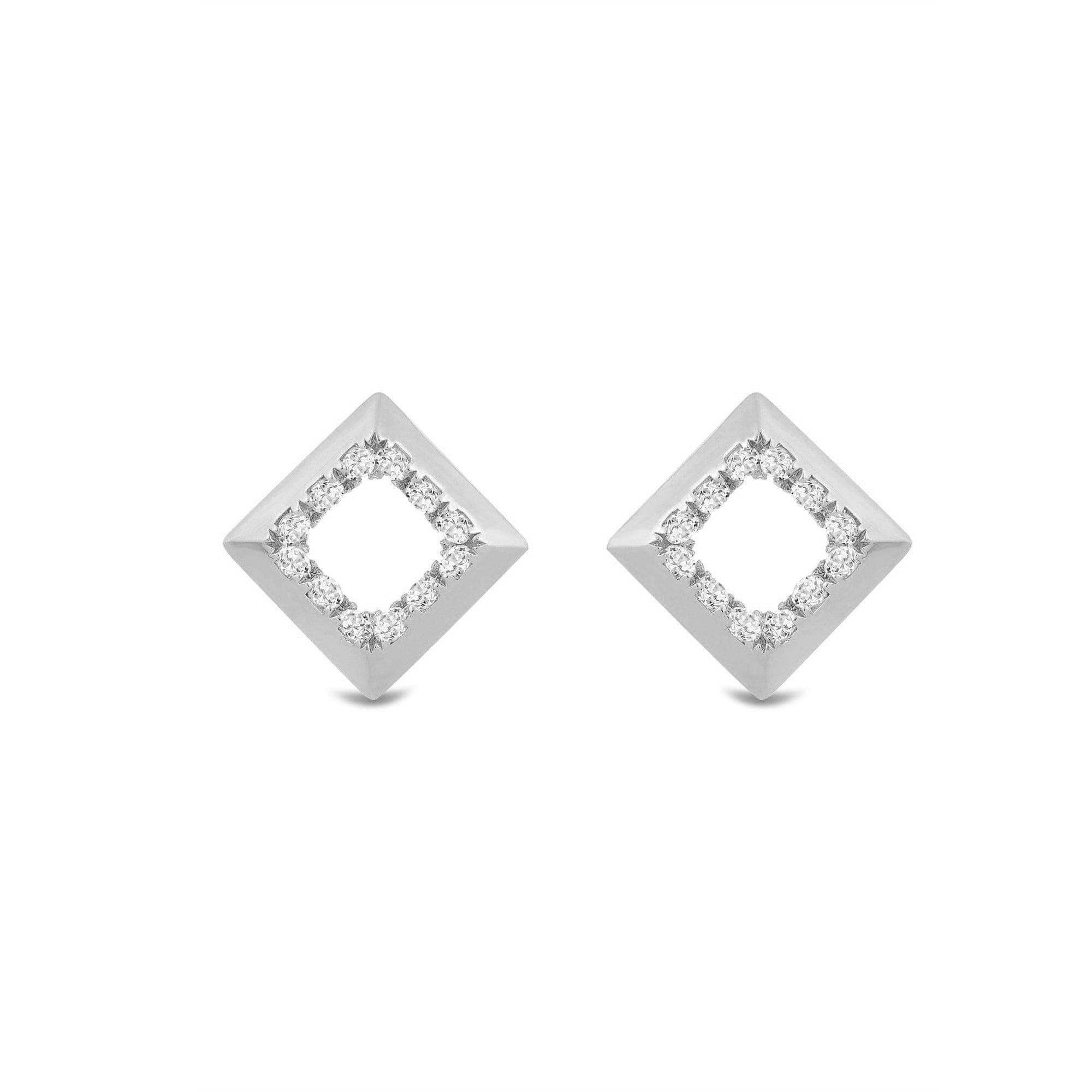 Diamond Kite Shape Diamond Accent Earrings