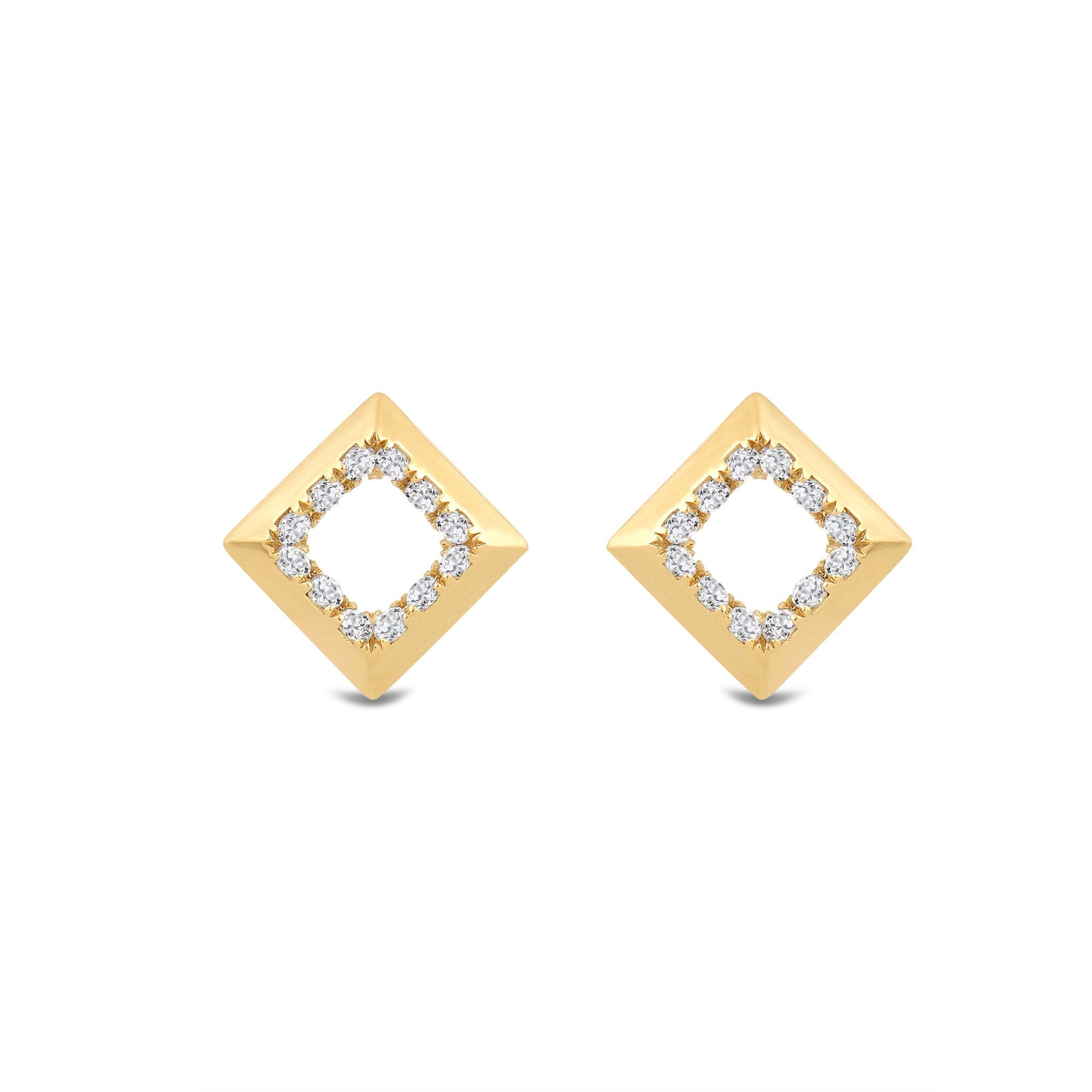 Diamond Kite Shape Diamond Accent Earrings