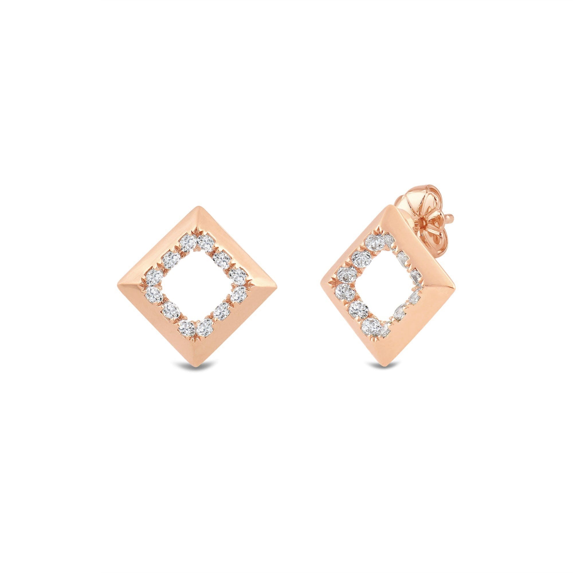Diamond Kite Shape Diamond Accent Earrings