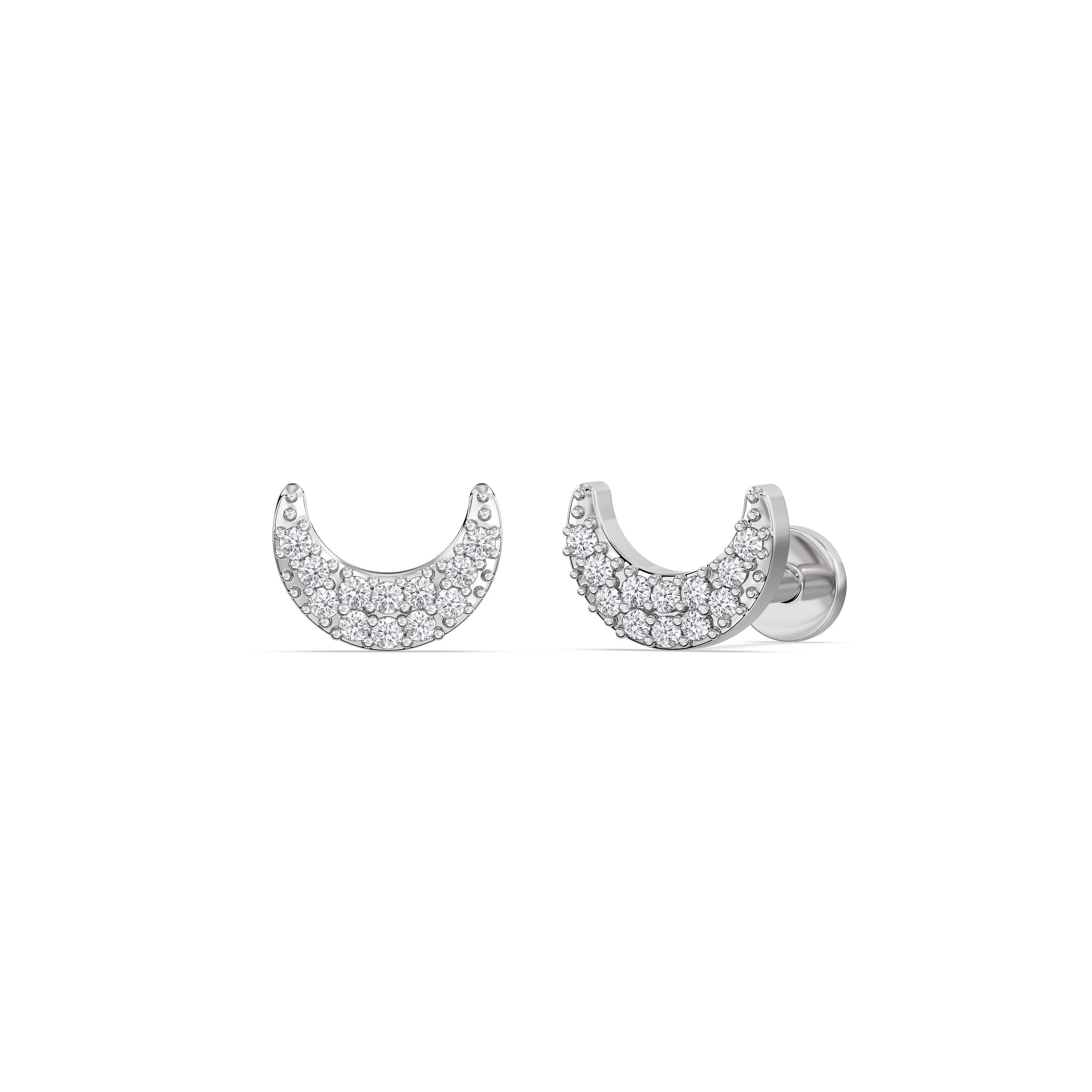 Crescent Flatback Studs