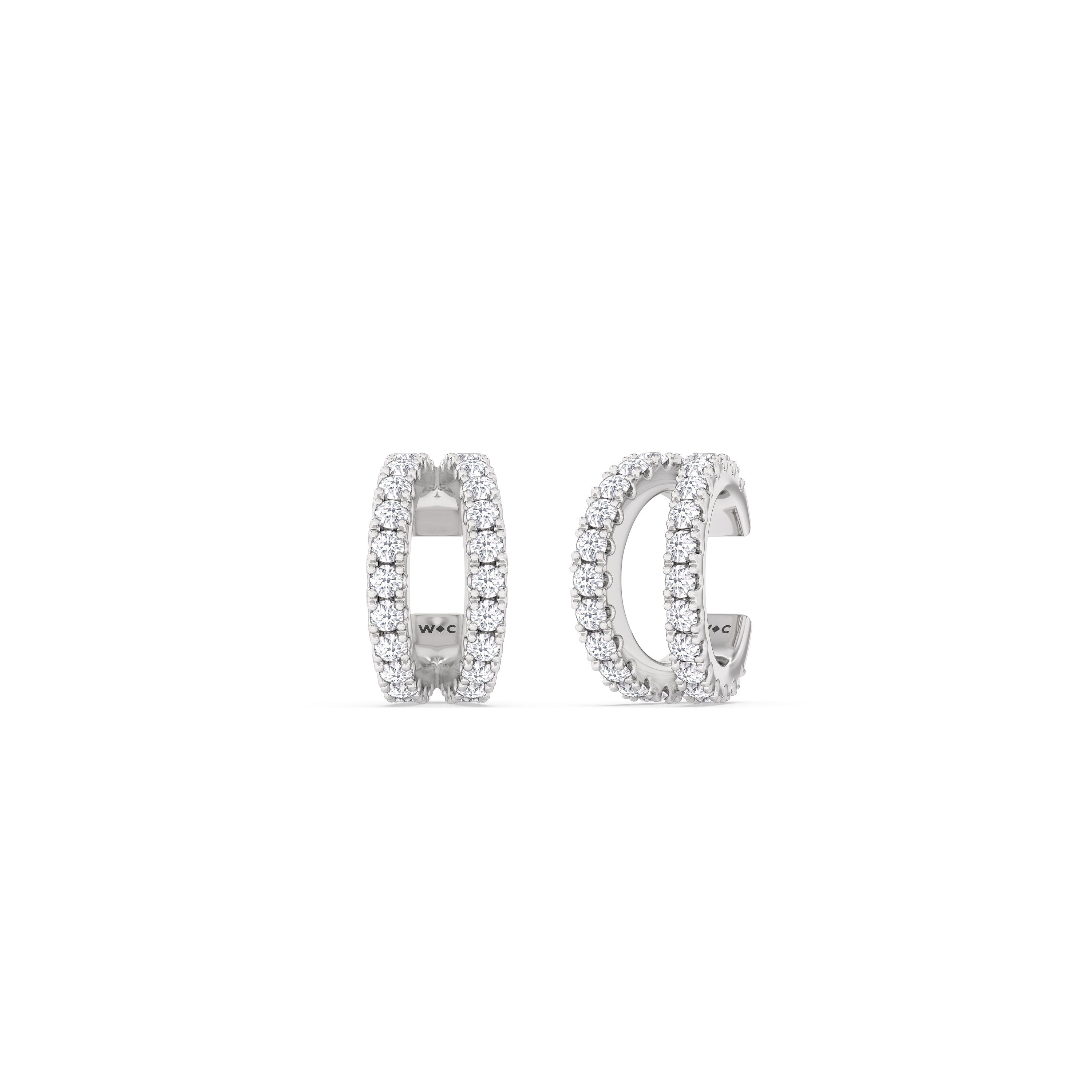 With Clarity Tapered Duet Ear Cuffs