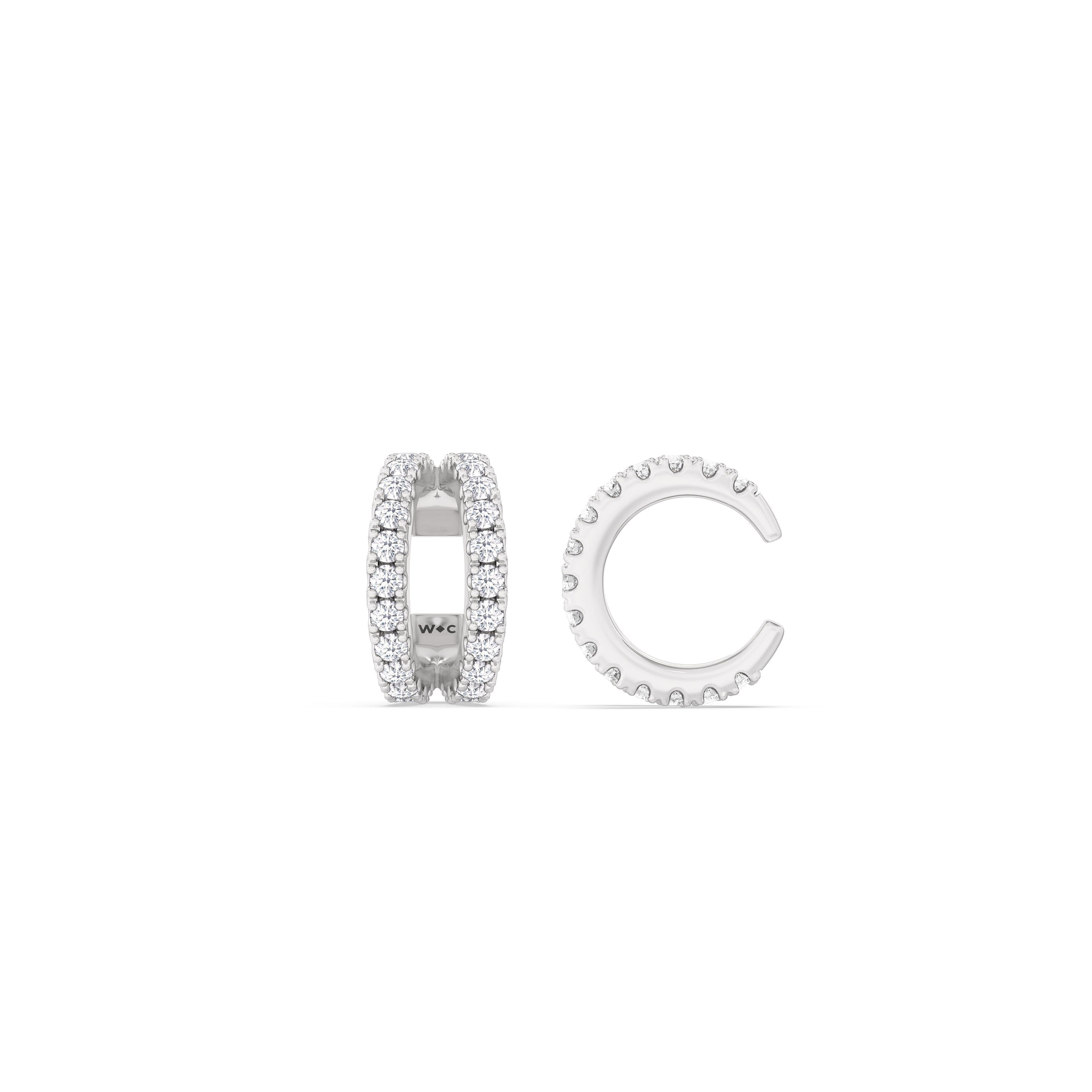 With Clarity Tapered Duet Ear Cuffs